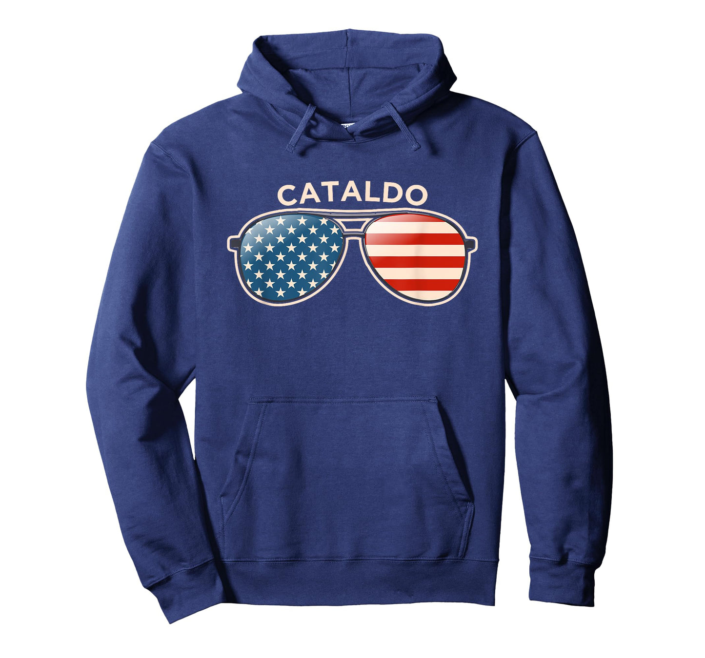 Cataldo, ID Vintage US Flag Sunglasses T-Shirt
