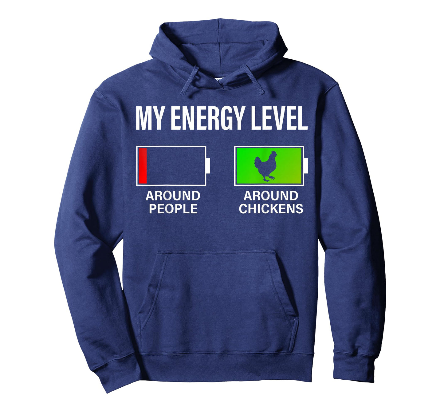 Chicken Lover My Energy Level Funny Chicken Farmer Farming T-Shirt