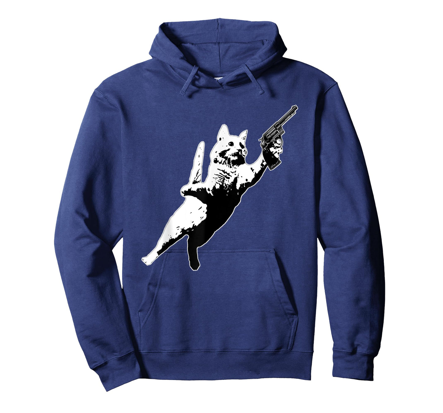 Kitty Cat Gun Jumping Funny Cat Pet Lovers T-Shirt for Men Women