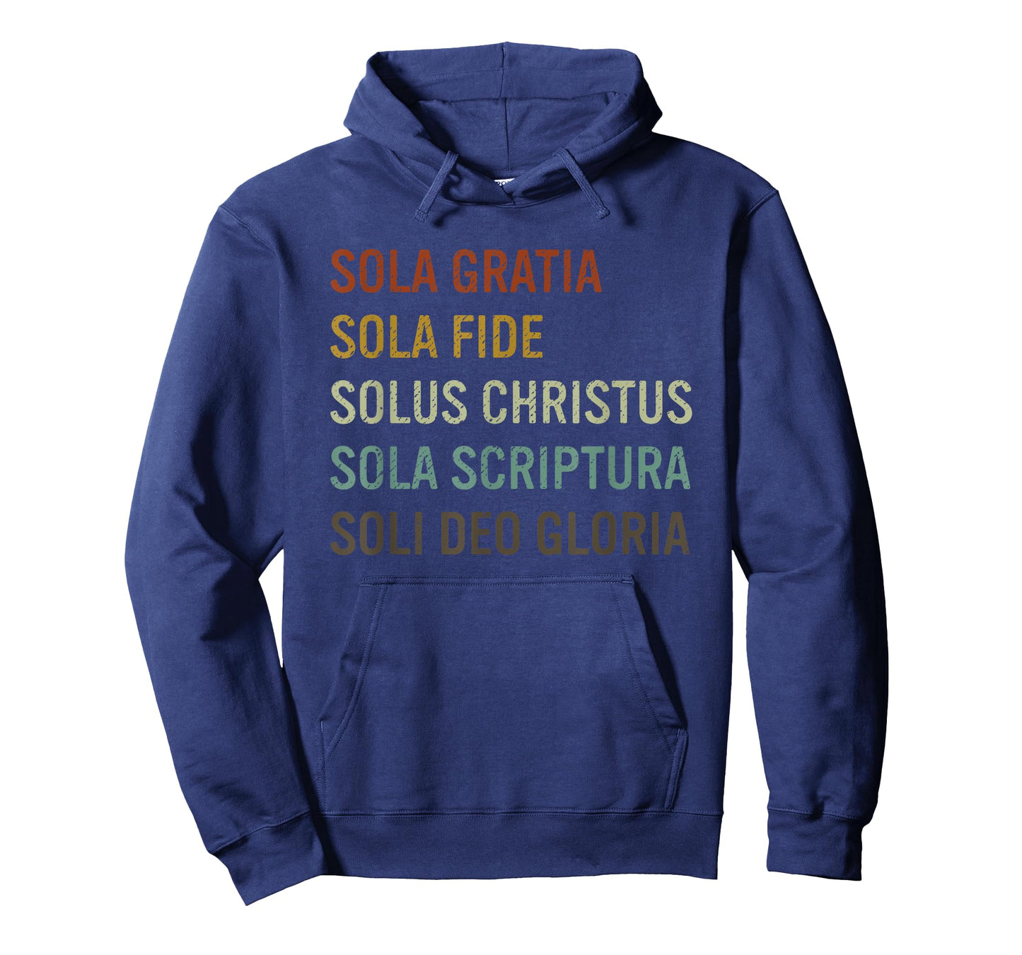 5 Solas Scriptura Christian Bible Theology Retro T-Shirt