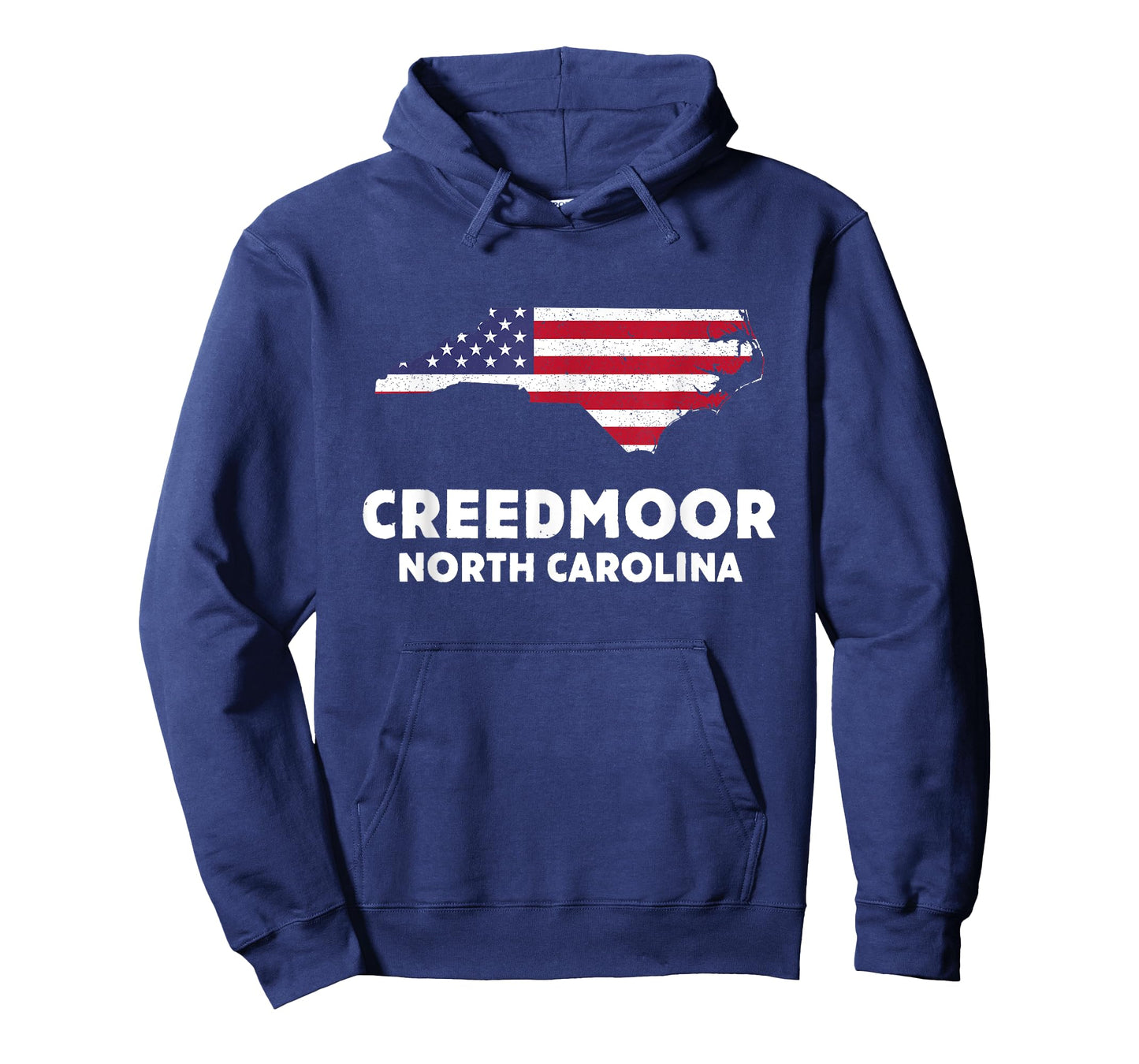 Distressed Patriotic USA Flag Creedmoor, North Carolina T-Shirt