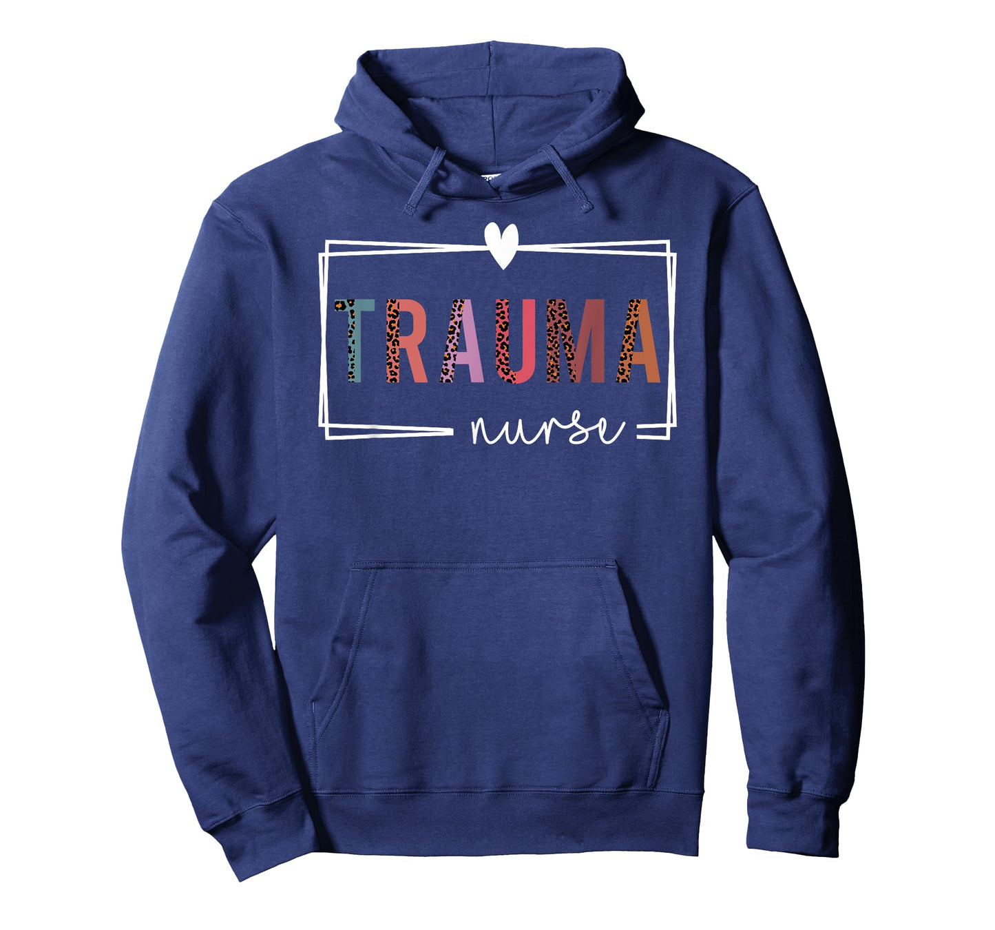 Cute Leopard Nurses Day Gifts Trauma Nurse T-Shirt - Unisex-Adults, Black, Small, Short Sleeve, Classic Fit, Cotton 60% Polyester 40%