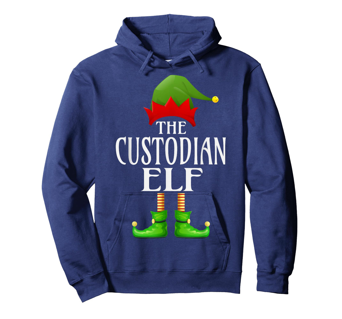 Custodian Elf Xmas Funny Family Matching Group Christmas T-Shirt