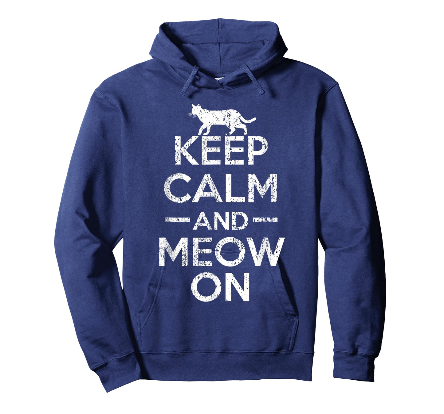 Keep Calm And Meow On Funny Cat T-Shirt For Cat Lovers T-Shirt