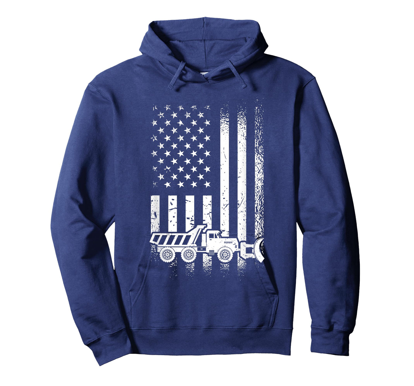 American Flag Snow Plow Driver, Snow Plowing Women Men T-Shirt