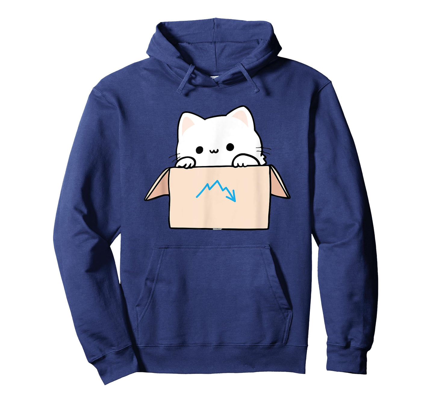 Coworker Pet Swagazon Associate Cute Cat in Cardboard Box Men Women T-Shirt