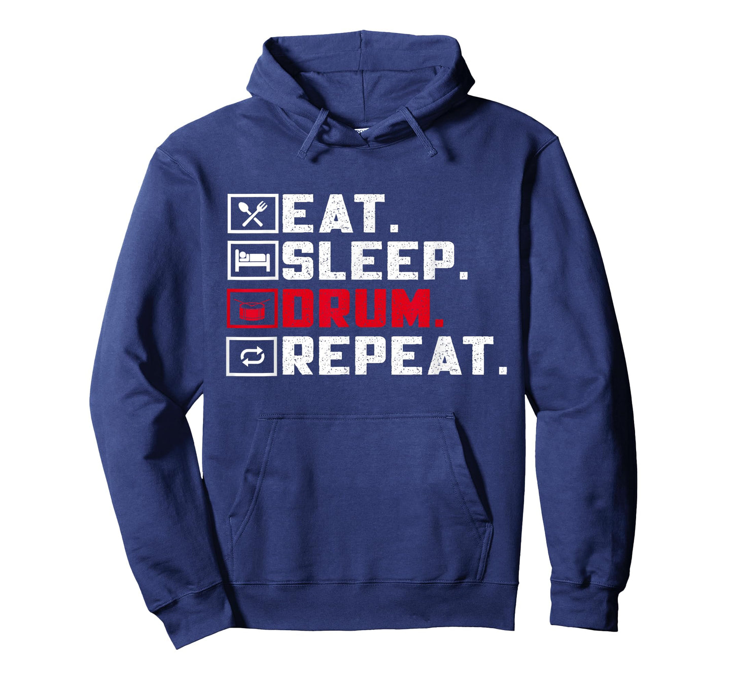 Eat Sleep Drum Repeat Drummer Funny Drumming Lover T-Shirt