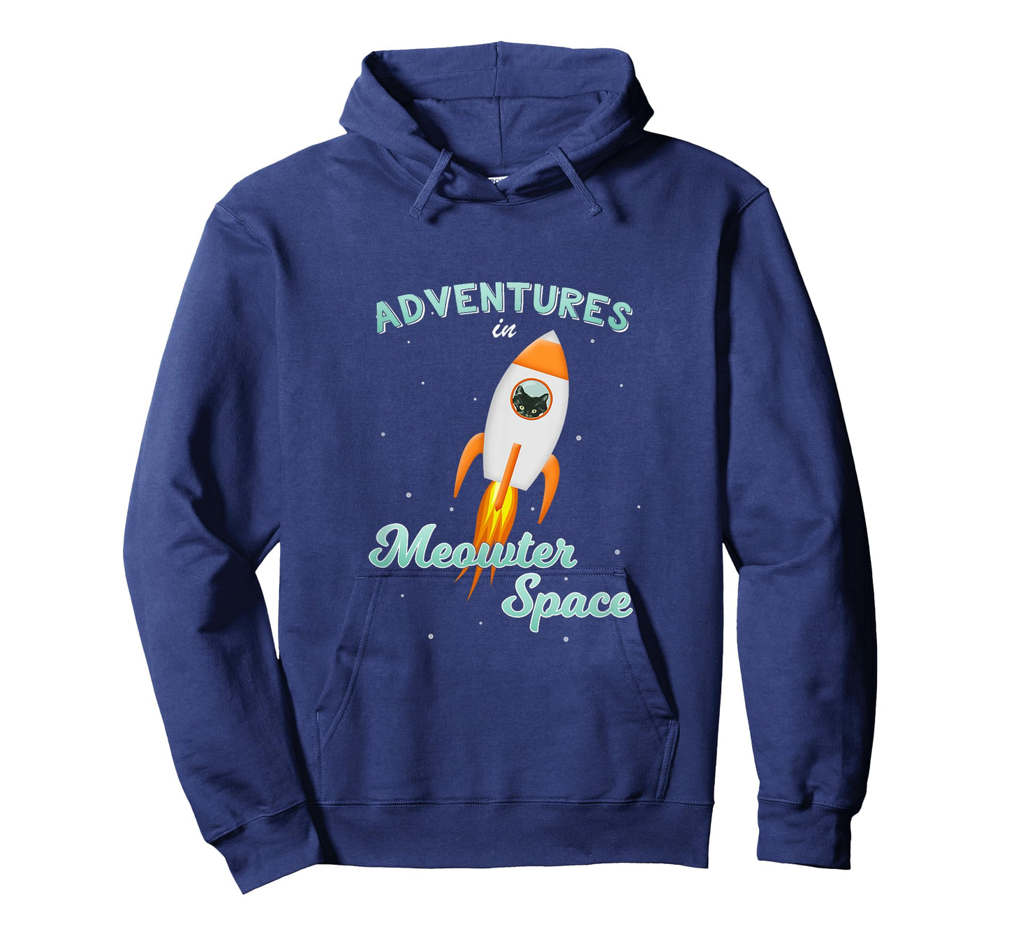 Cat Space Shirt Rocket Ship Outer Space Adventure Tee T-Shirt