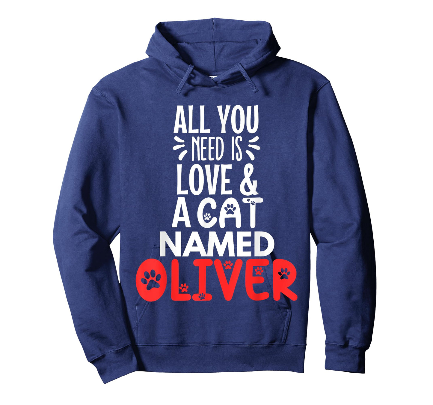 Cat Name Oliver Design - All You Need is Love! T-Shirt for Men Women Kids