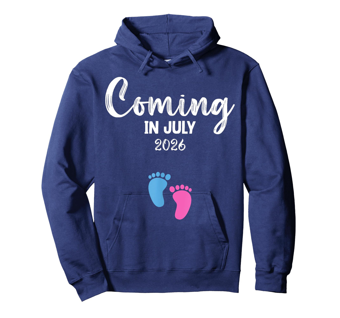 Coming in July 2026 Baby Boy Girl Reveal Twin Family Mom T-Shirt