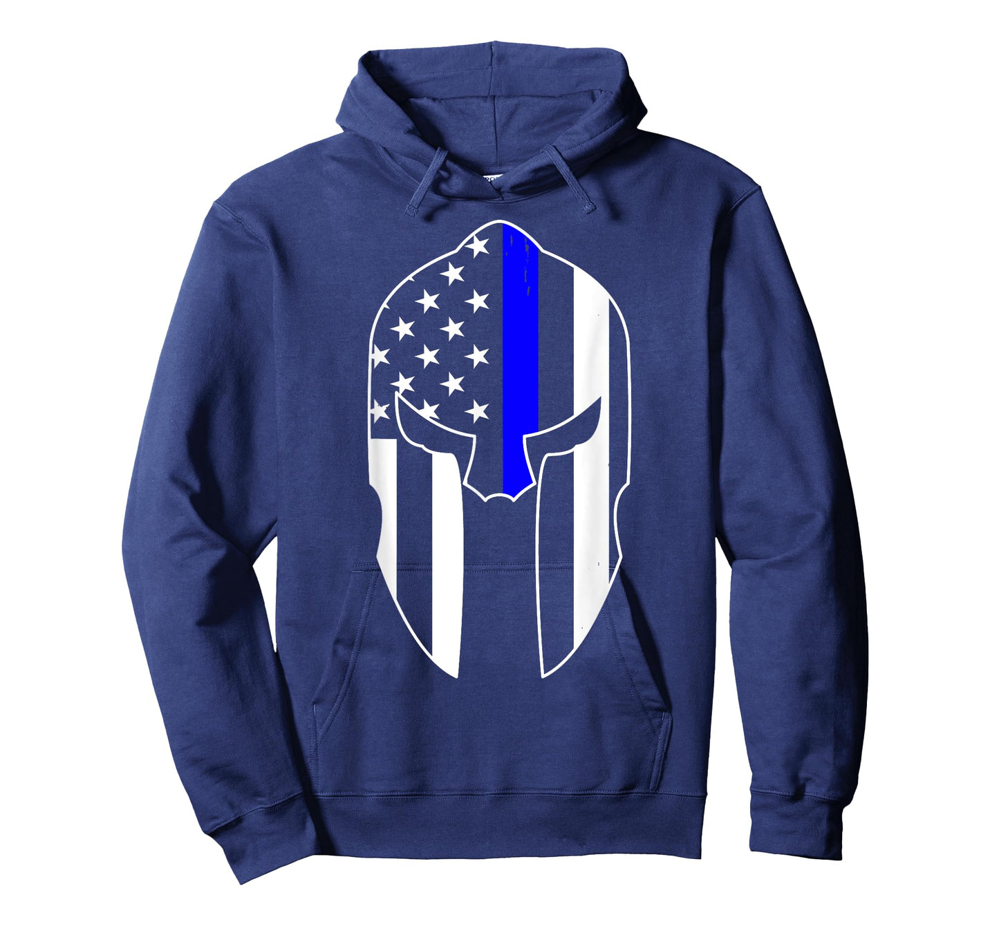 Thin Blue Line Spartan Helmet Law Enforcement Officer Police T-Shirt