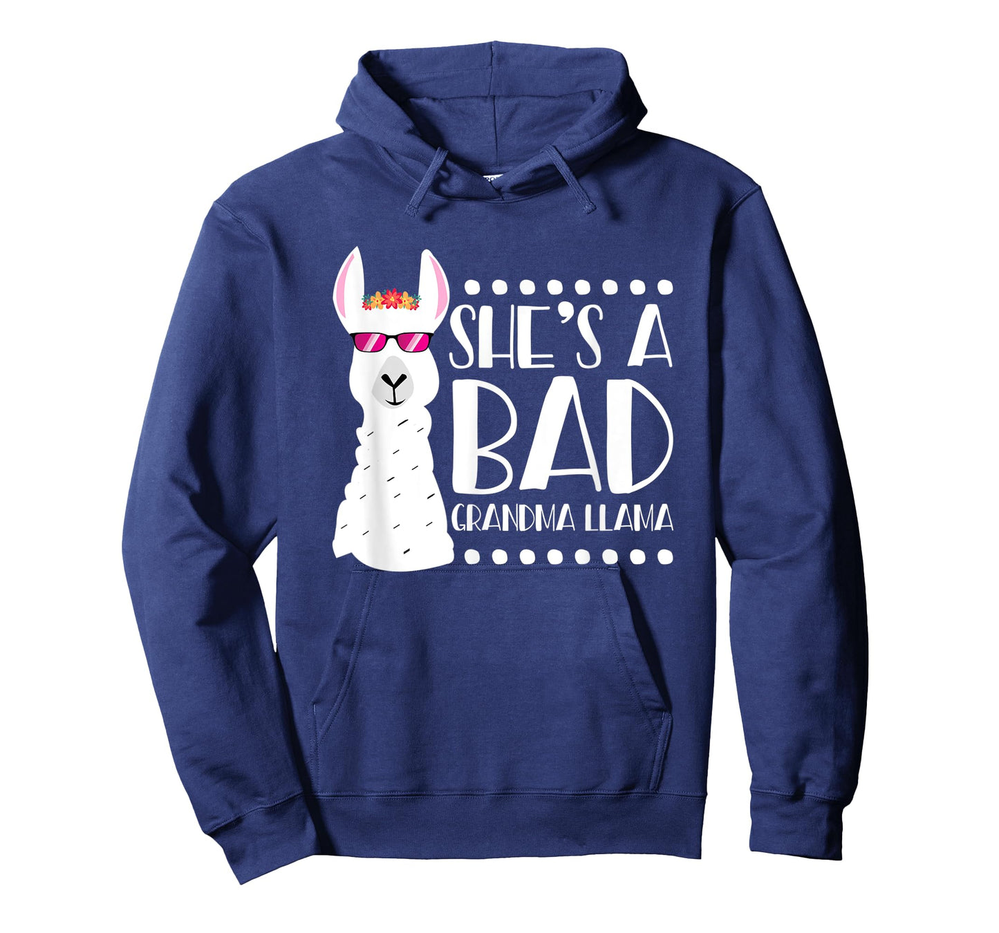 Alpaca Fan Design Funny She's A Bad Grandma Llama For Women T-Shirt
