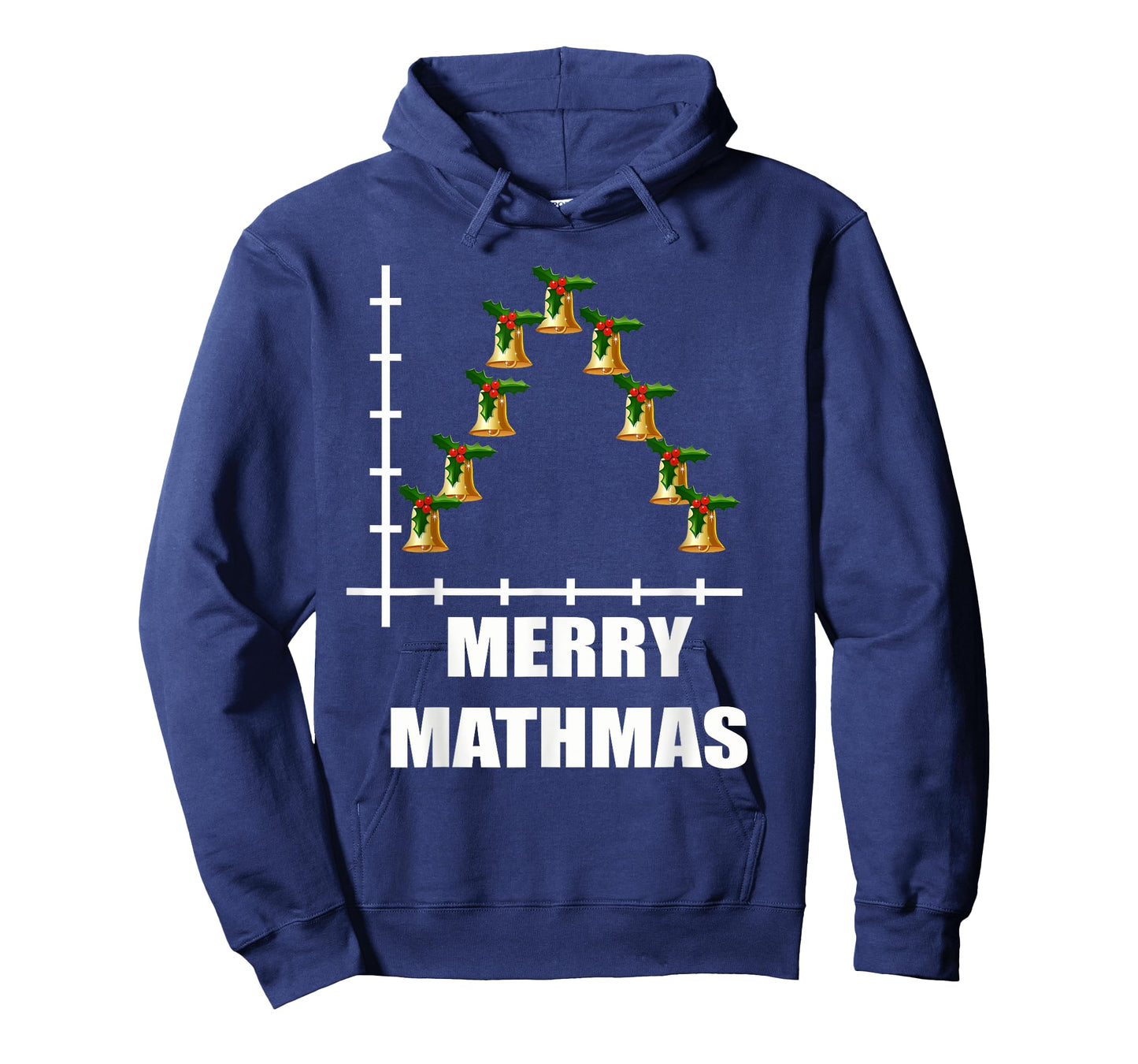 Gaussian Christmas Bell Curve Math Statistics Humor Gifts T-Shirt