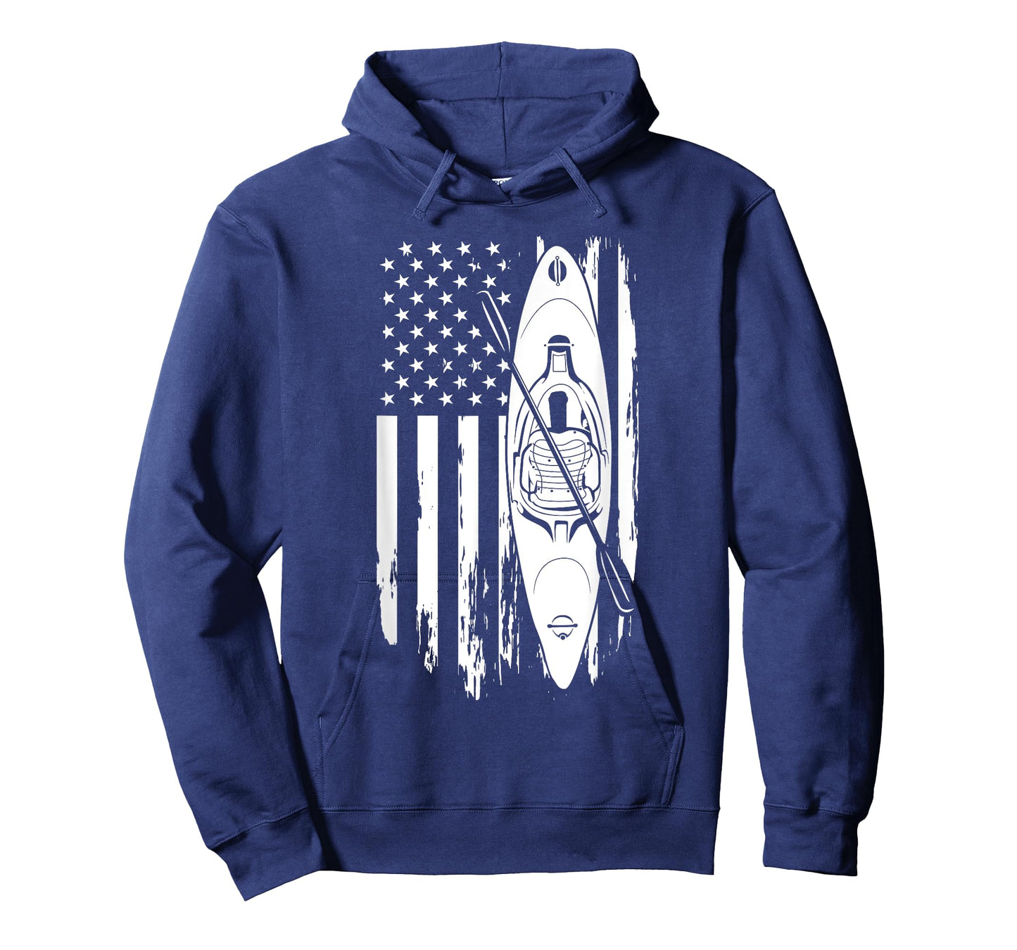 Kayak Paddle USA Flag American Kayaking 4th Of July Lovers T-Shirt