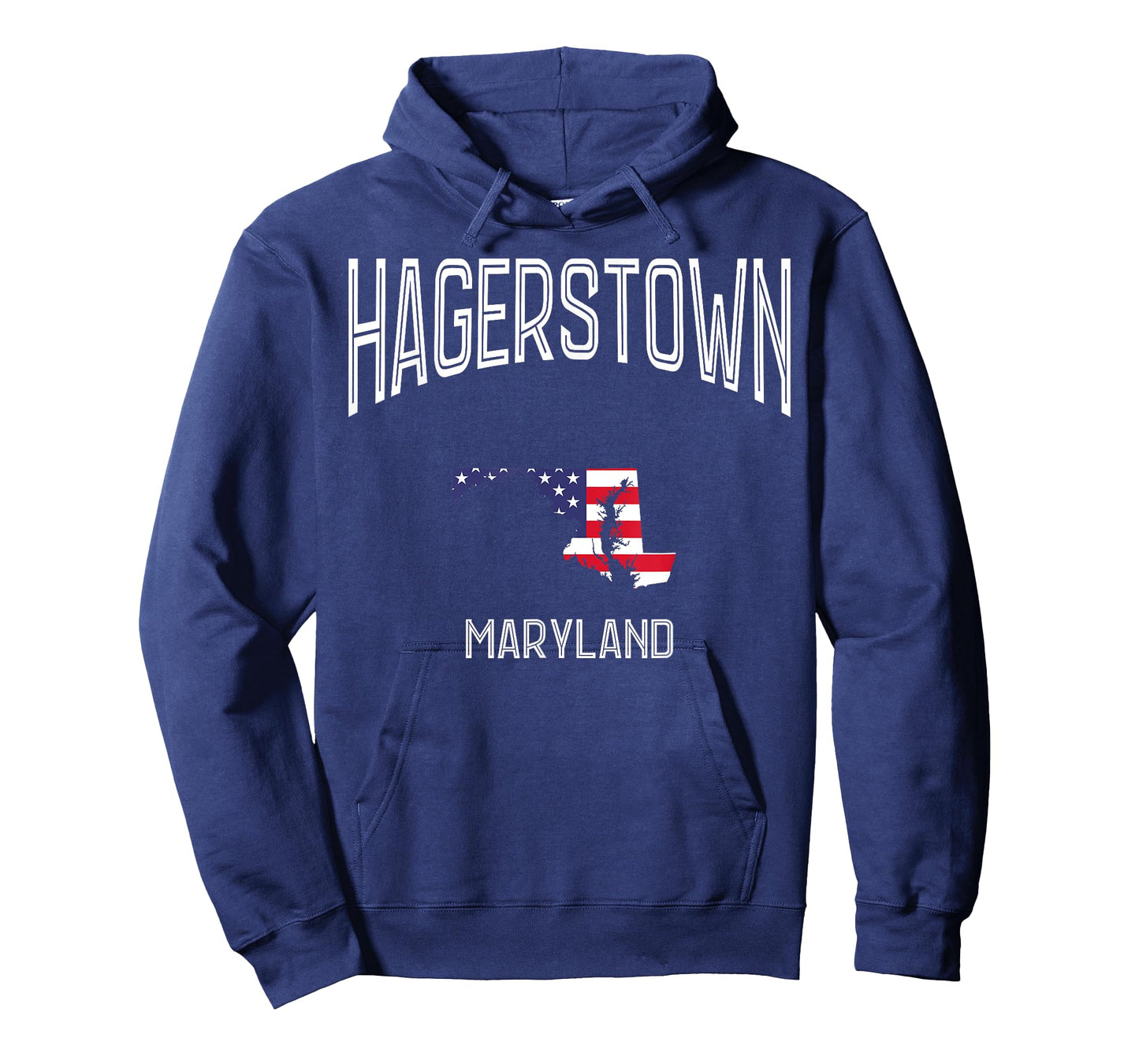 Hagerstown Maryland MD Throwback Vintage USA Flag T-Shirt