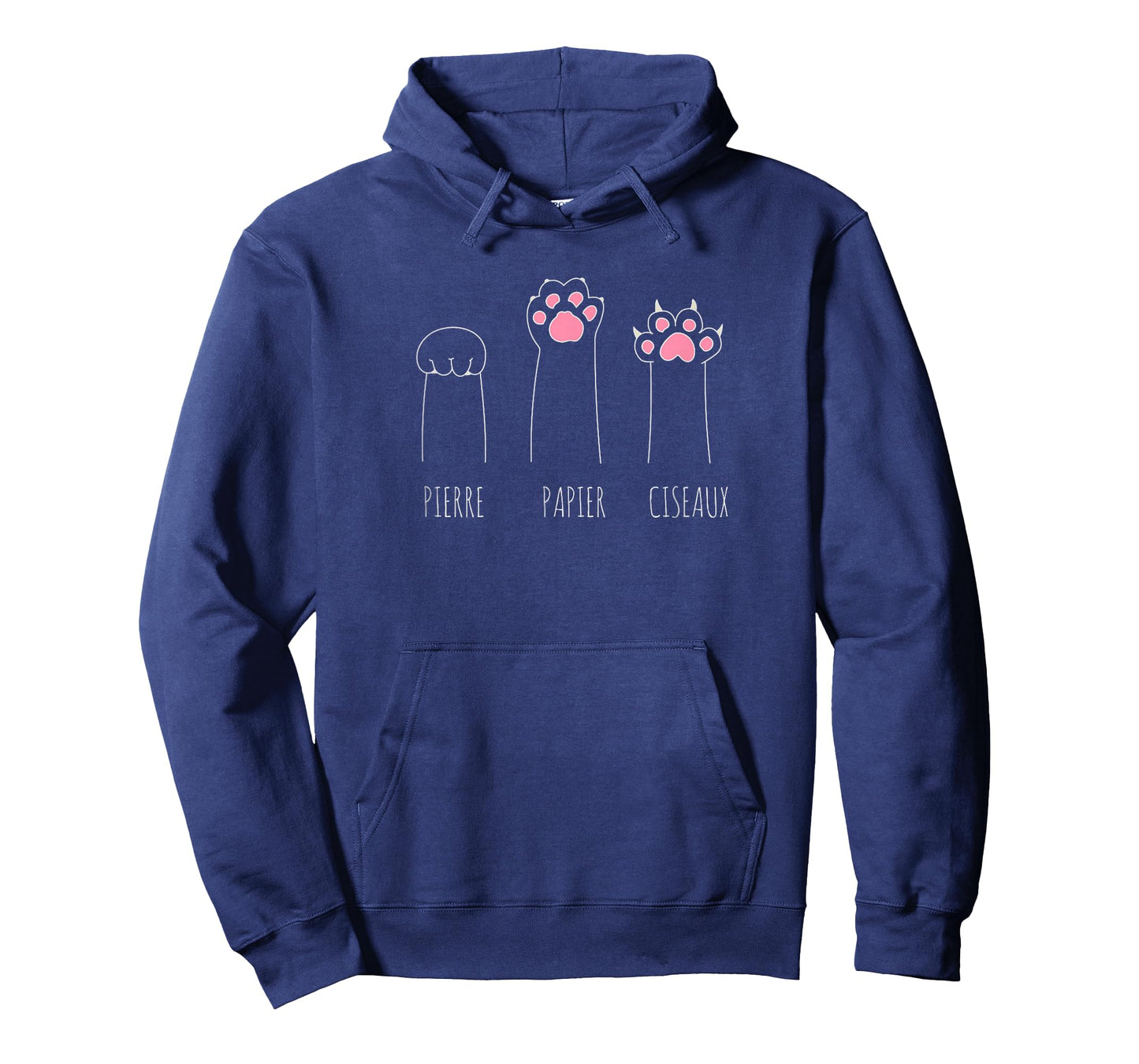 Rock Paper Scissors Cat Paws and Mittens in French T-Shirt