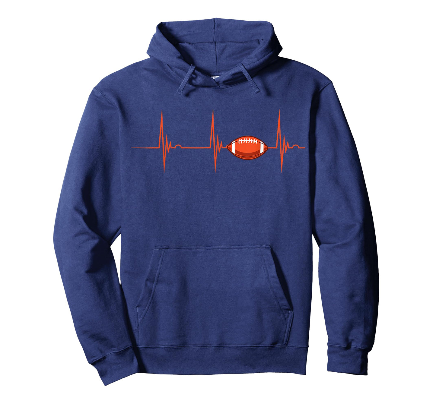 American Football Heartbeat ECG Pulse Ball Sport T-Shirt