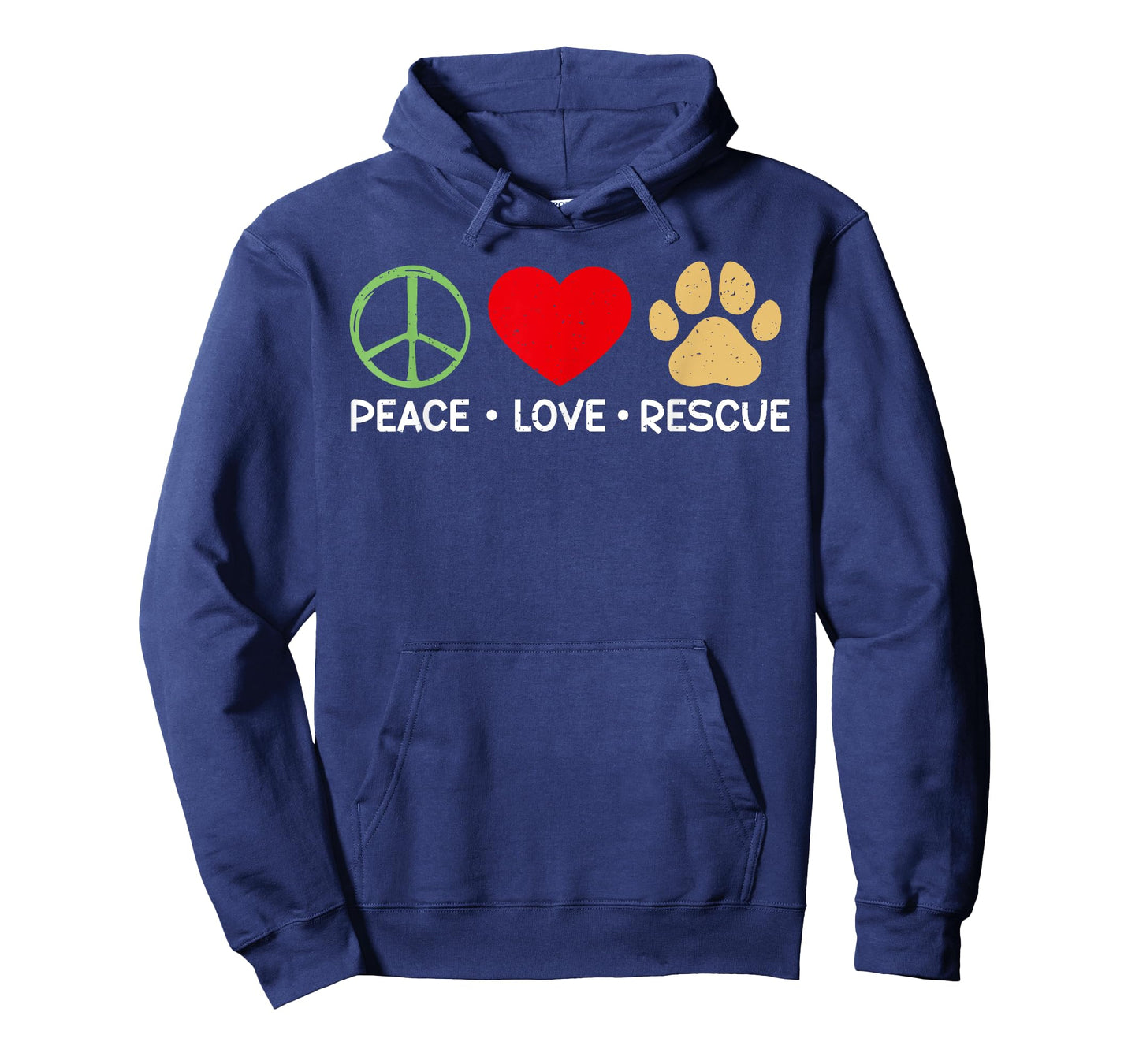 Peace Love Rescue Cat Rescue Men Women T-Shirt