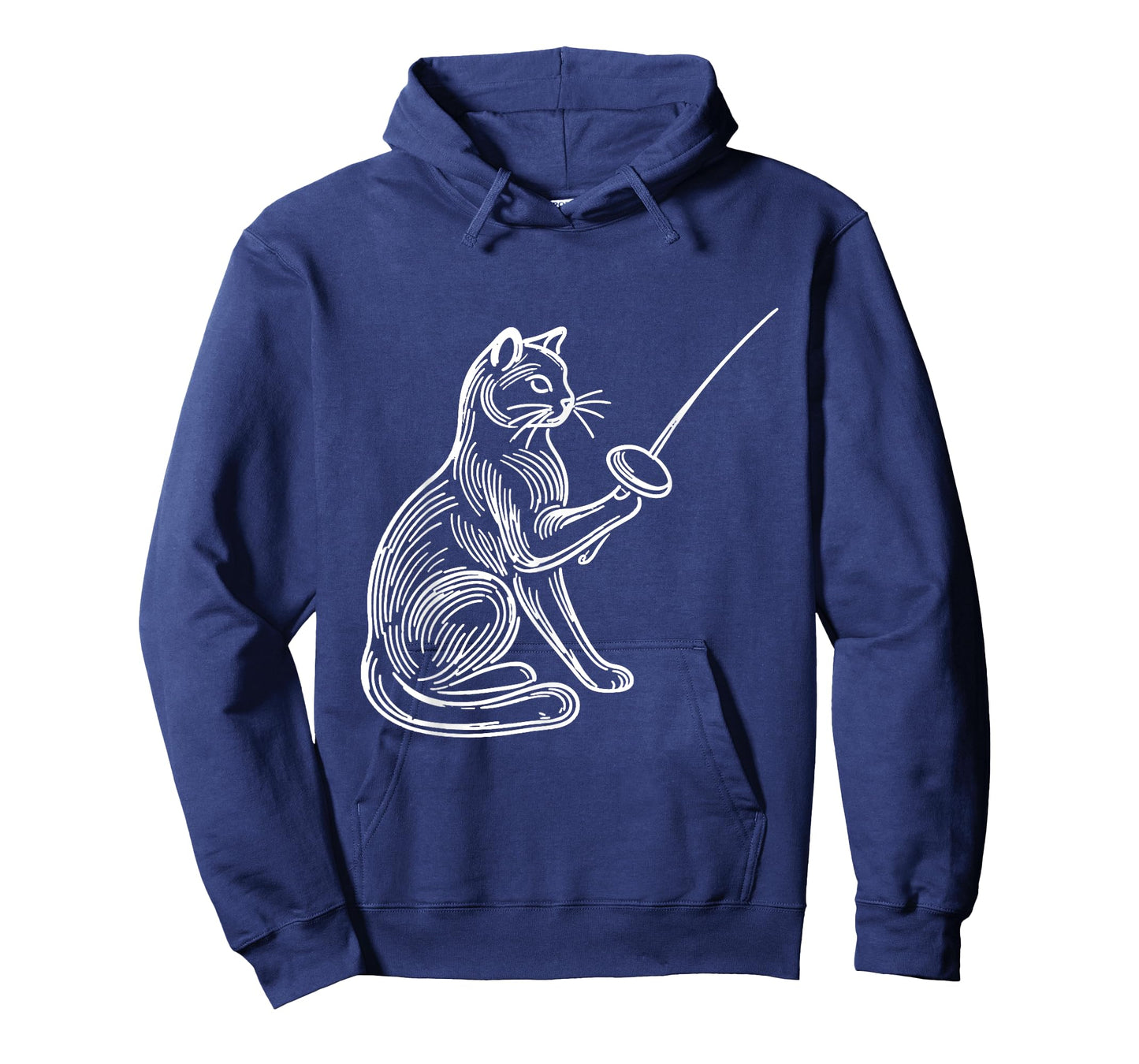 Funny Fencing Cat Shirt Combat Sport Kitten Fencer Cat Lover Men Women Girls Kids T-Shirt