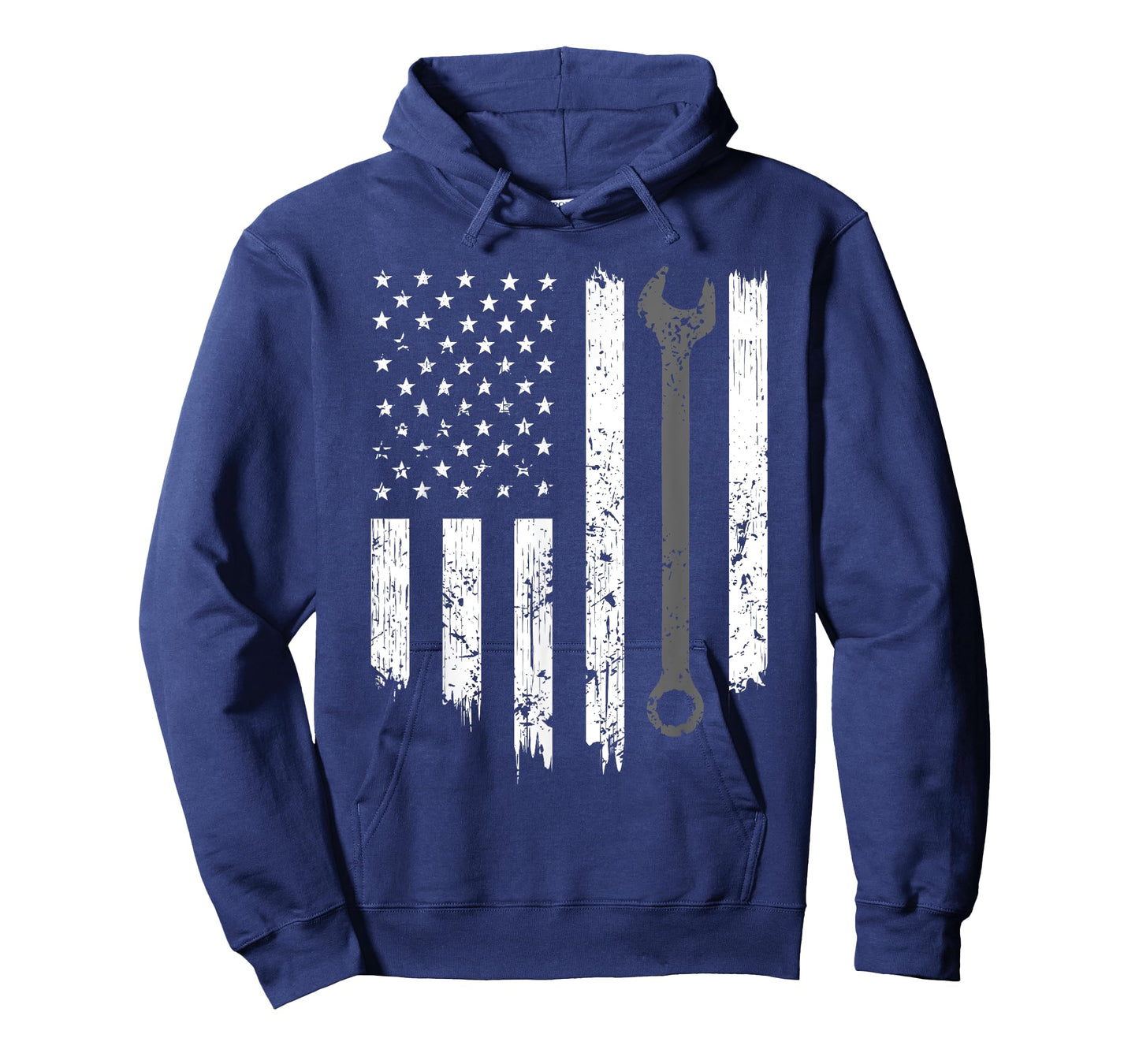 Funny Vintage Mechanic Distressed American Flag Gift For Men T-Shirt