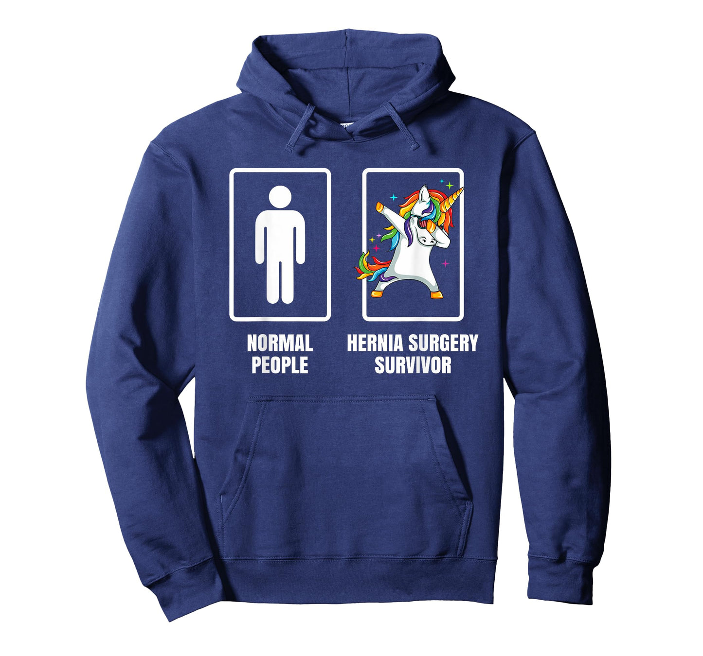Dabbing Unicorn Hernia Surgery Survivor Recovery Get Well T-Shirt