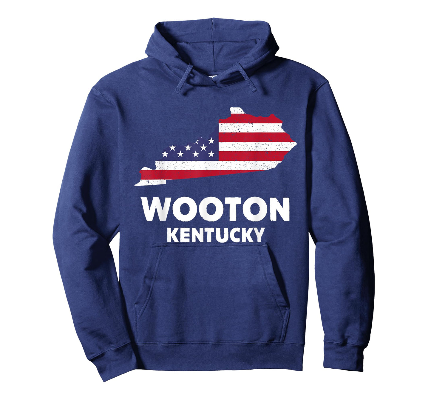 Distressed Patriotic USA Flag Wooton, Kentucky T-Shirt for Women Men
