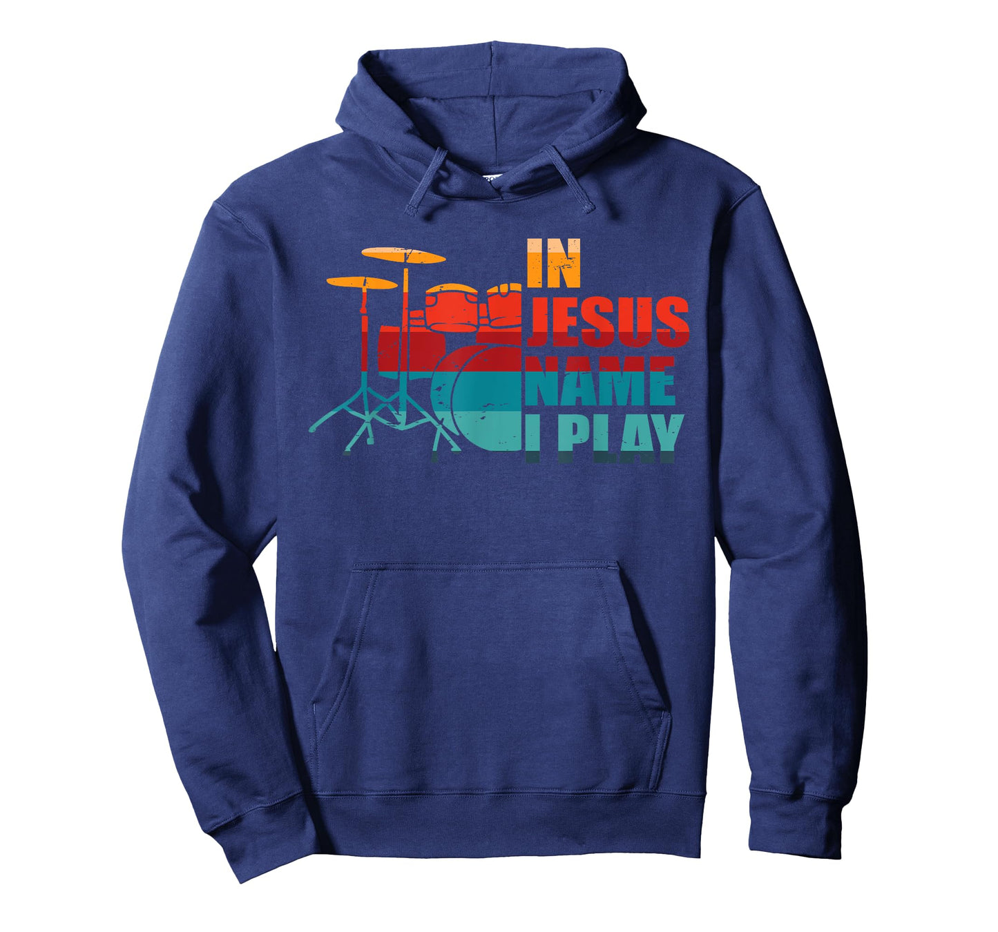 In Jesus Name I Play Drums Christian Musician Drummer T-Shirt