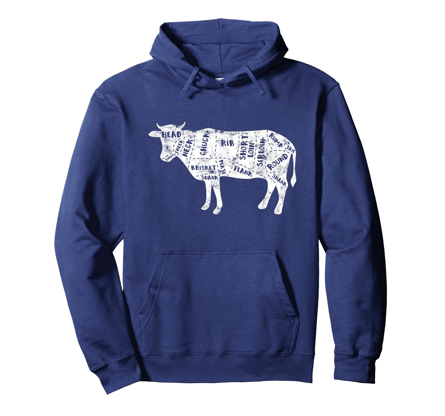 Cow Butcher Beef Cuts Diagram - Butching Meat Cutter T-Shirt