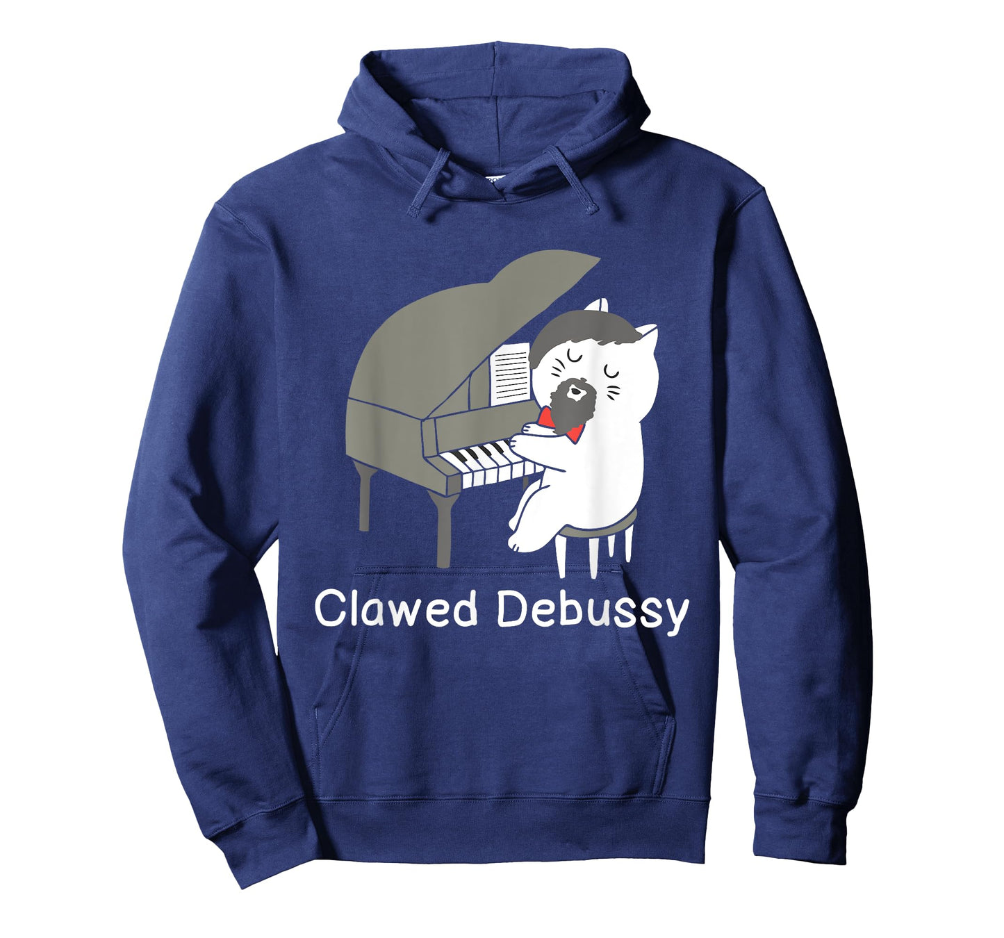 Clawed Debussy Cat Piano - Classical Music Composer Teacher T-Shirt for Men Women Girls Kids