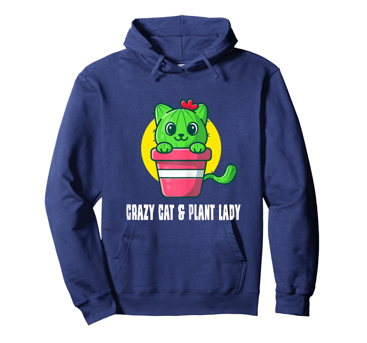 Crazy Cat & Plant Lady - Succulent Cactus Gardener Gardening T-Shirt