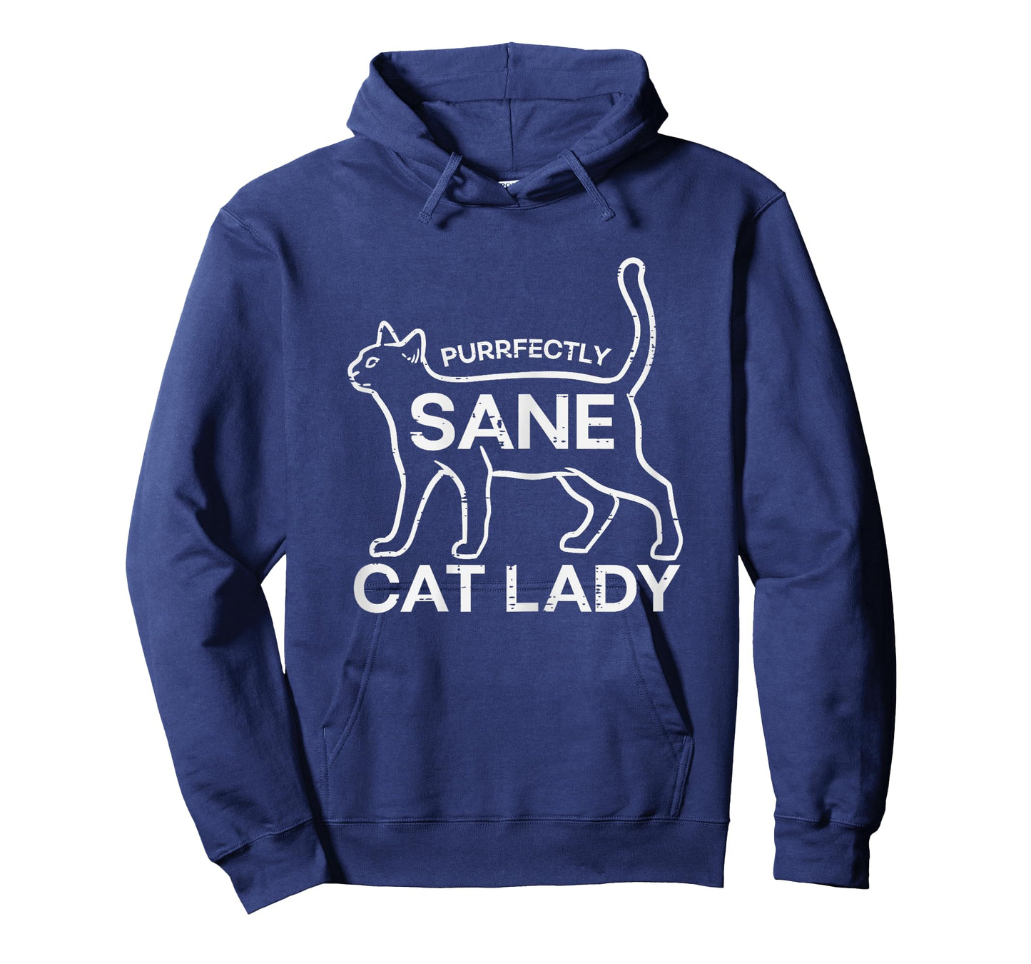 Purrfectly Sane Cat Lady Funny Kitten Fur Mama Women Girls T-Shirt