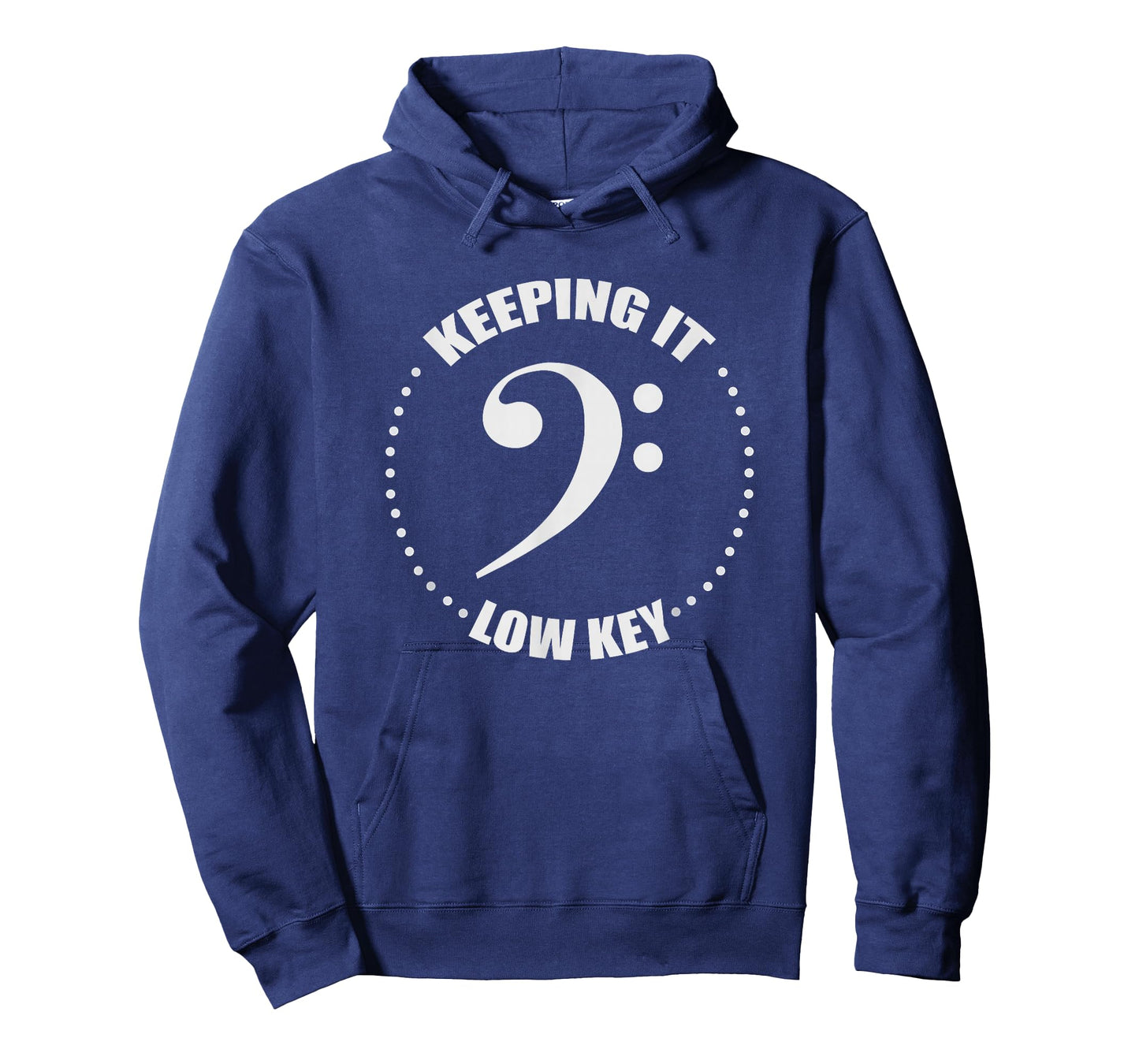 Bass Clef Music Keeping It Low Key Musician Humor T-Shirt