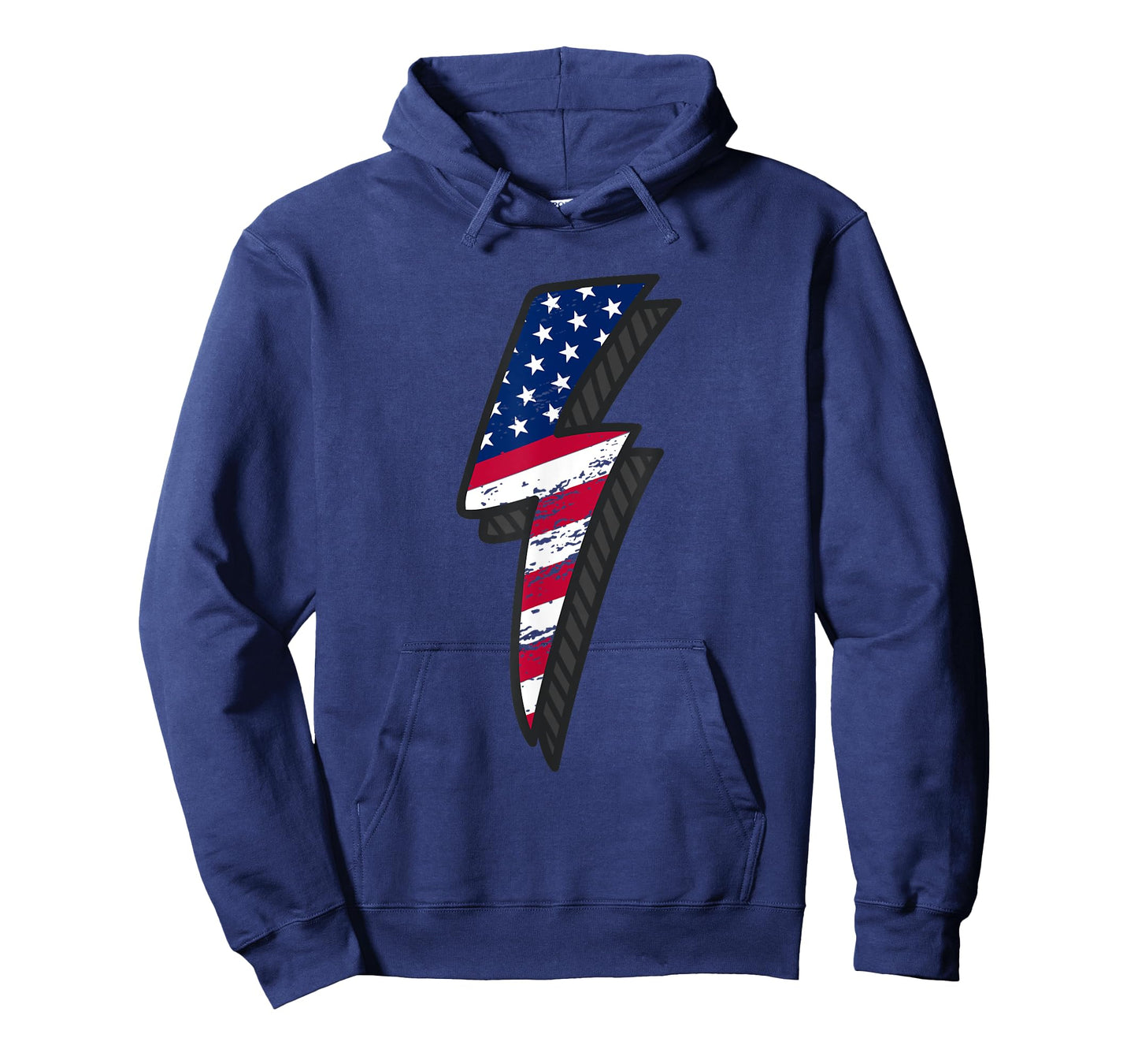 Vintage America Lightning Bolt American Flag 4th of July T-Shirt