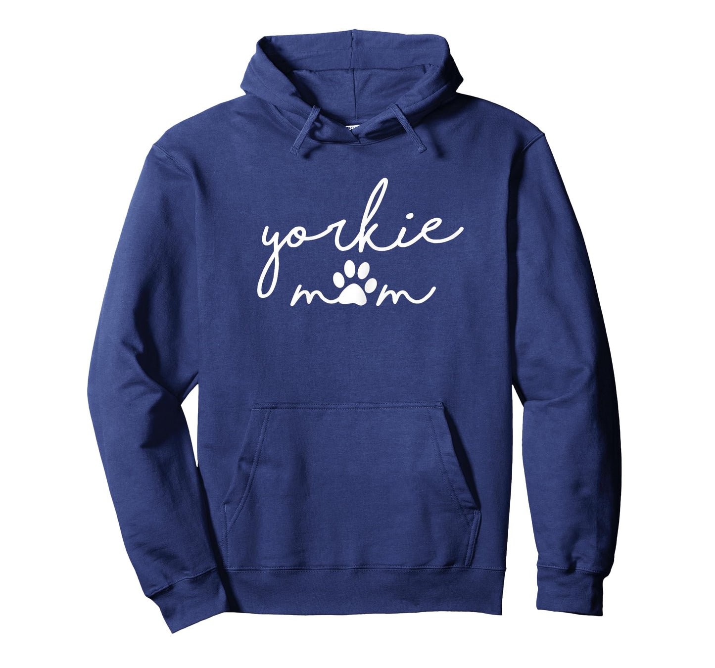 Yorkshire Terrier Dog Mama Yorkie Mom with Pawprint Simple T-Shirt