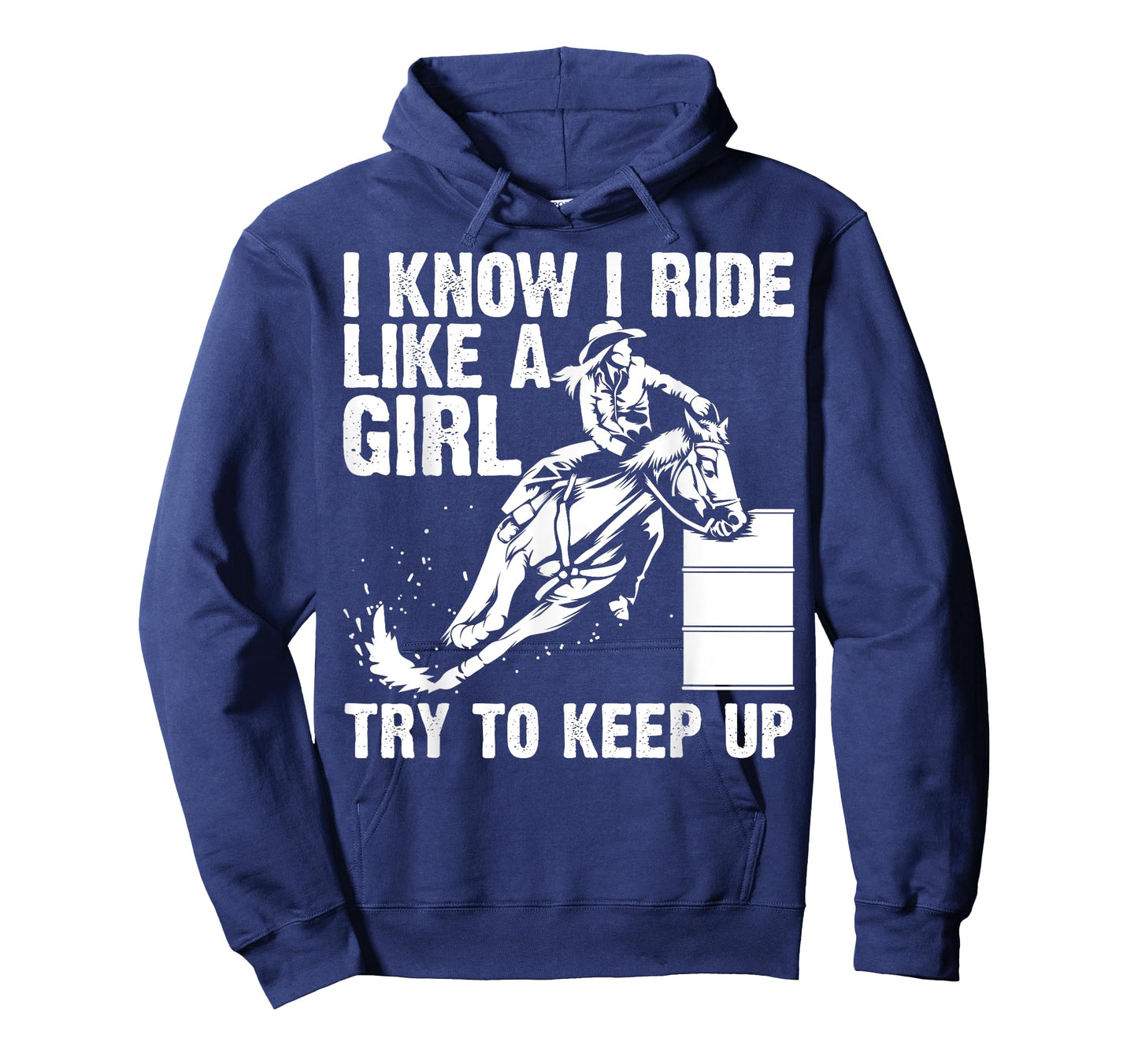 Funny I Know Ride Like Girl Try To Keep Barrel Racing Gift T-Shirt