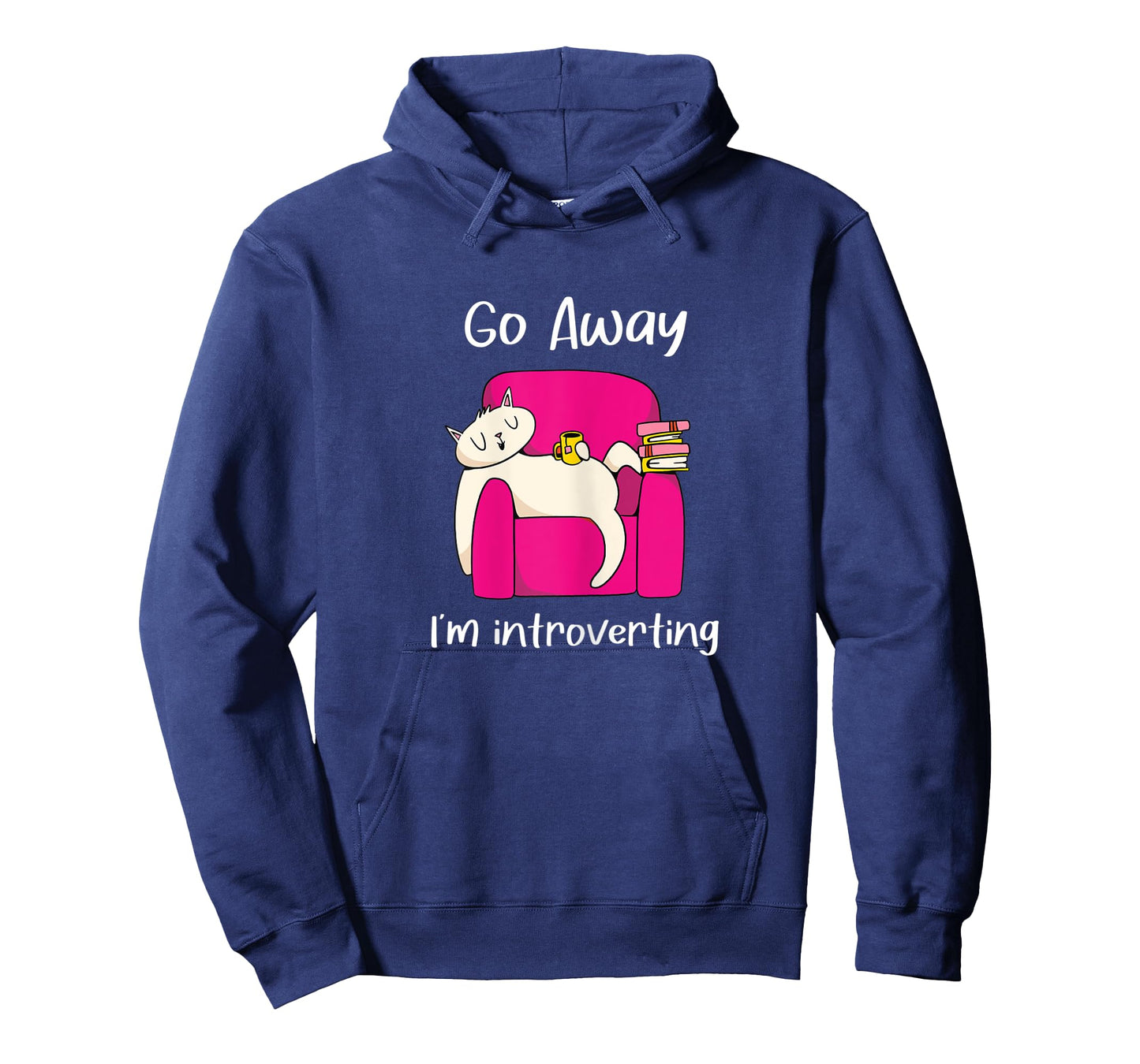 Womens Funny Sarcastic Cat introvert teen college student pajama T-Shirt
