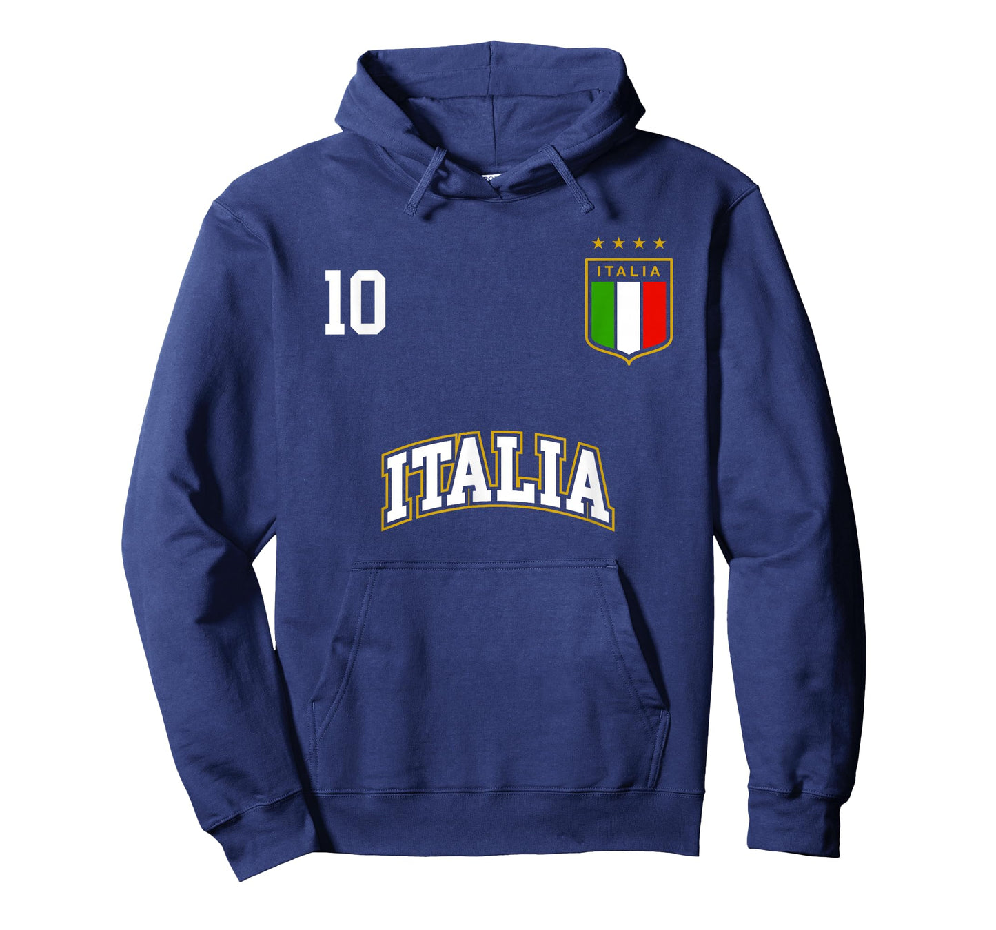 Italia Team Sports Number 10 Italy Soccer Italian Flag T-Shirt