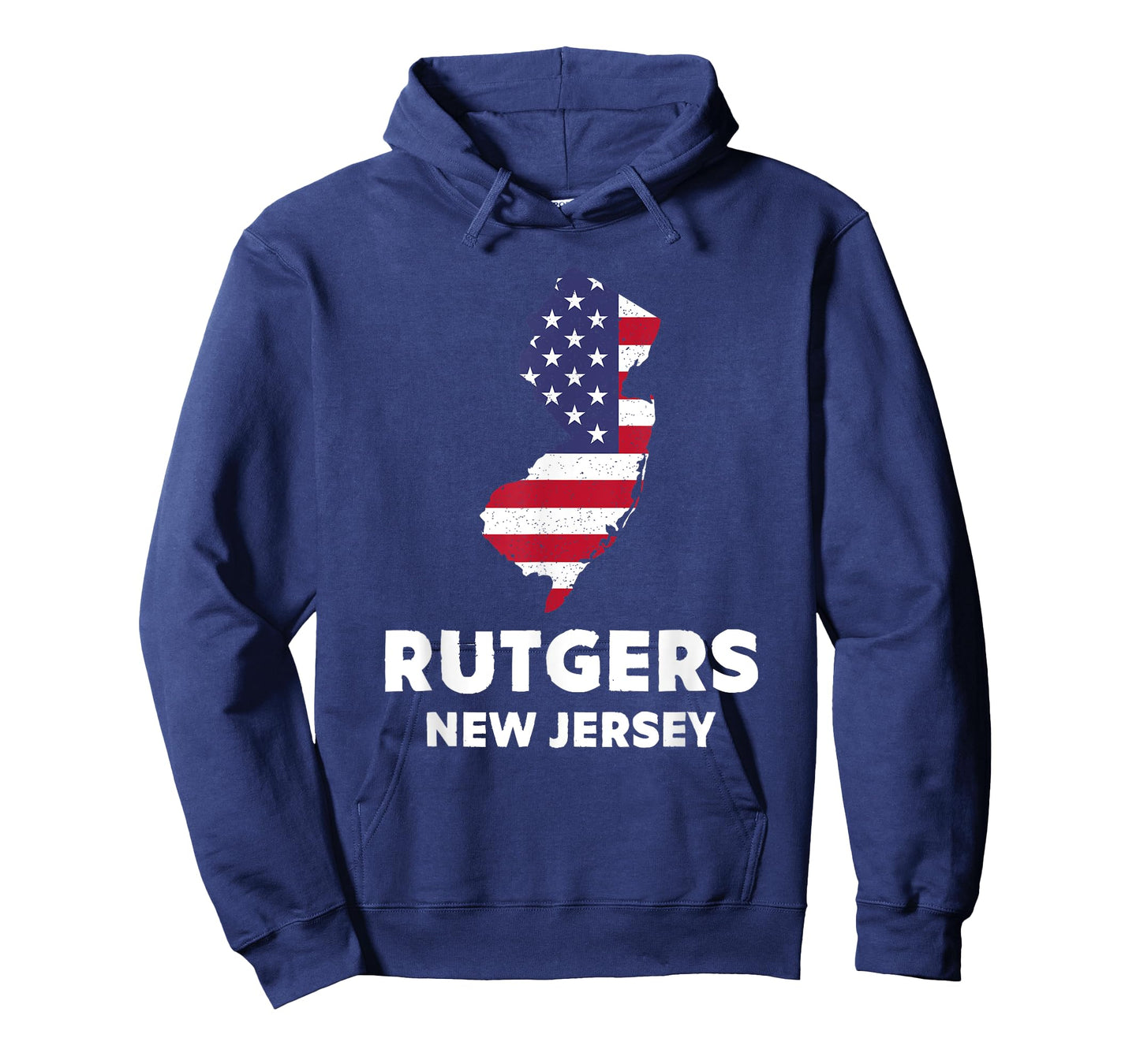 Distressed Patriotic USA Flag Rutgers, New Jersey T-Shirt for Women Men