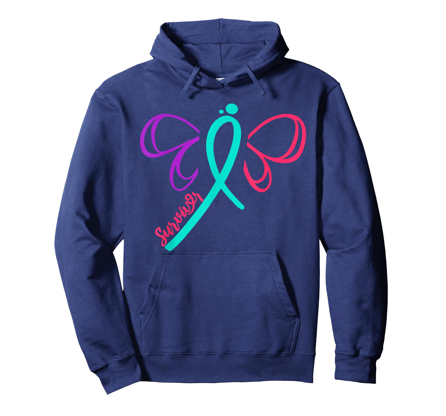 Thyroid Cancer Survivor Warrior Cancer Awareness Butterfly R T-Shirt