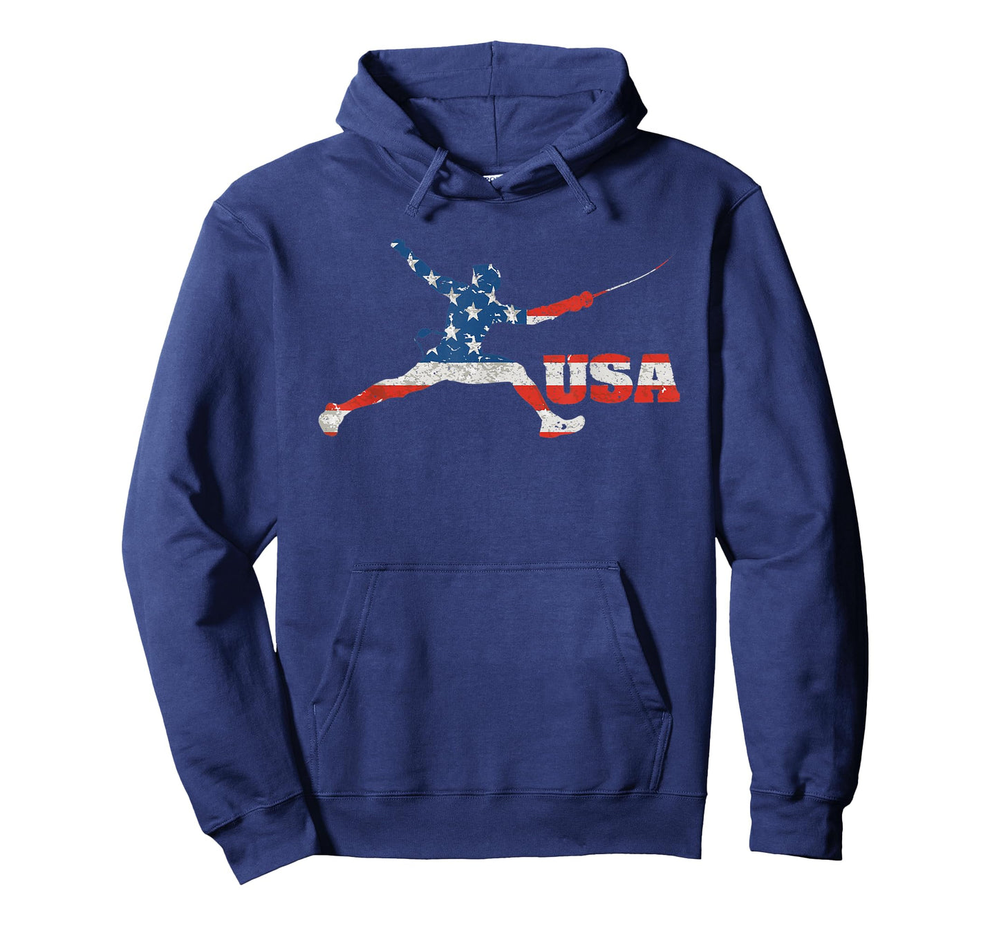 Fencing USA team American flag US Fencers epee men women T-Shirt