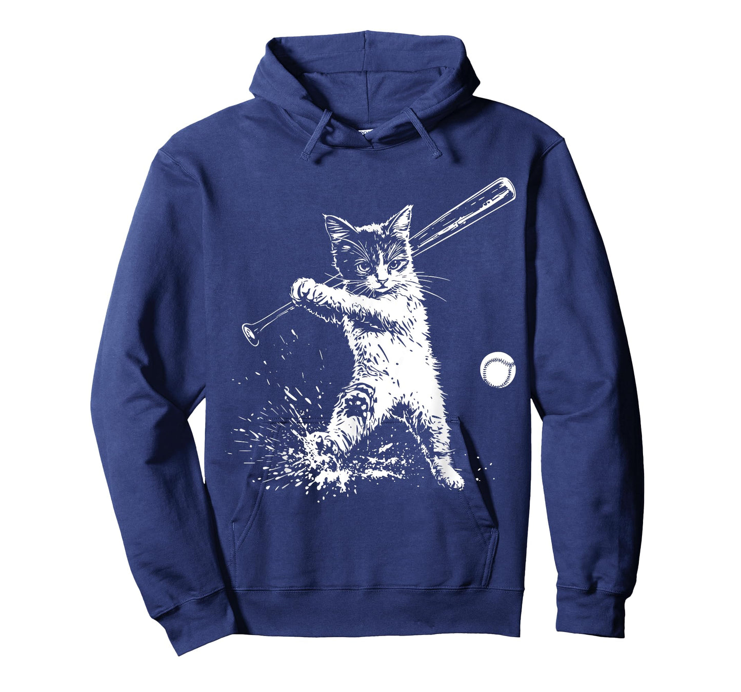 Funny Cat Baseball Graphic T-Shirt for Men Women Kids