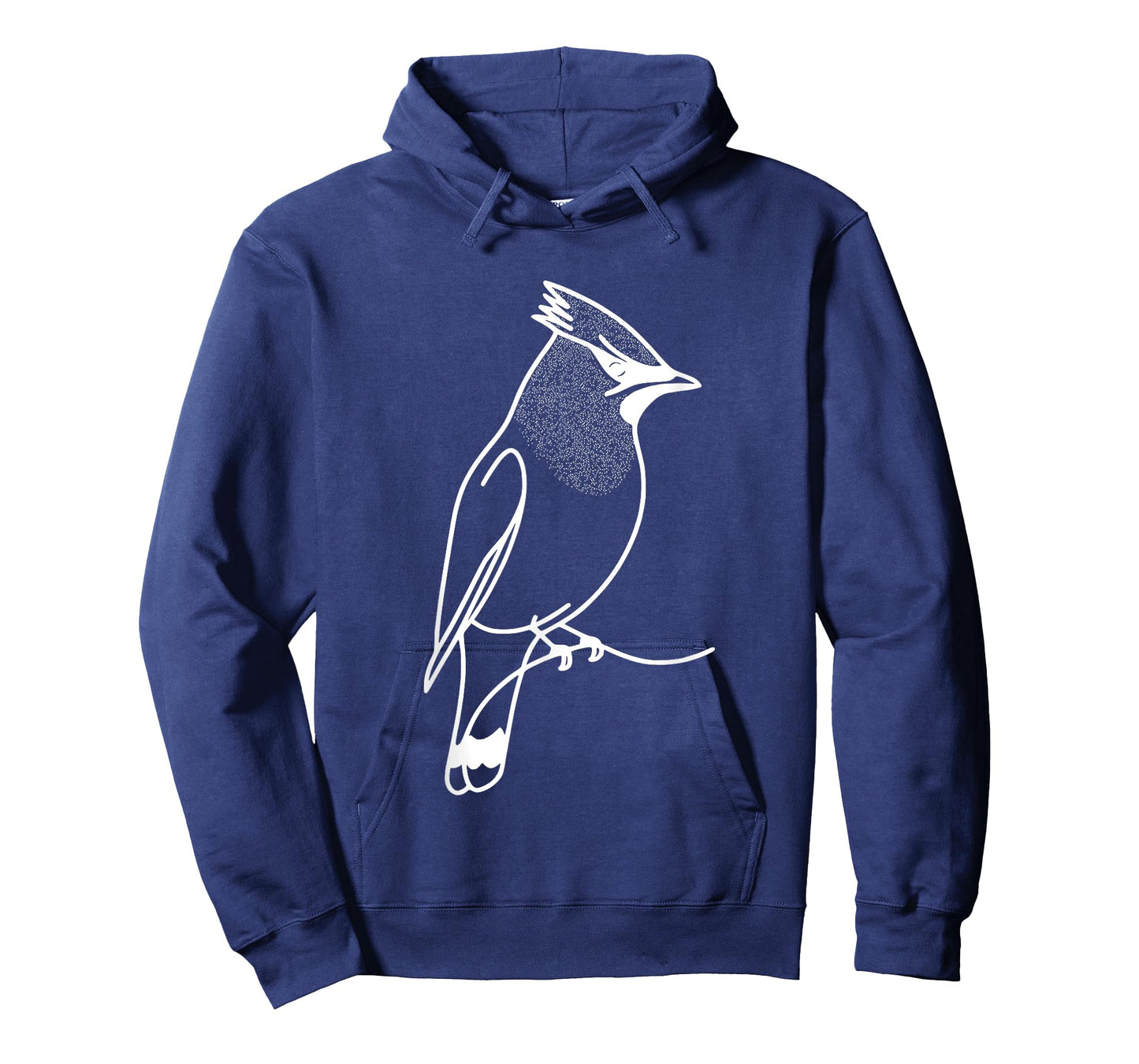 Line Art Bird & Ornithologist Cedar Waxwing T-Shirt
