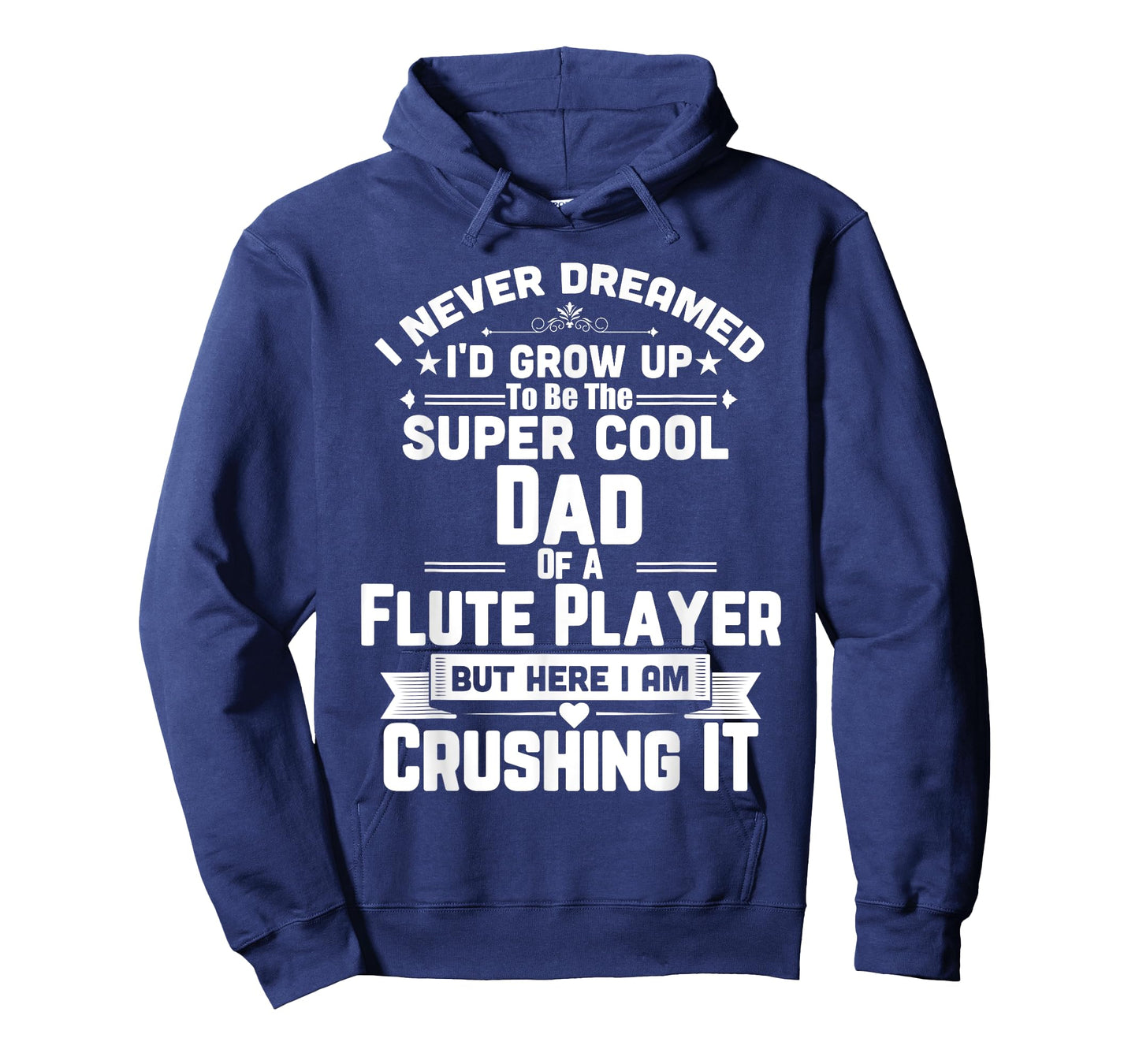 Super Cool Dad Of A Flute Player T-Shirt Marching Band T-Shirt