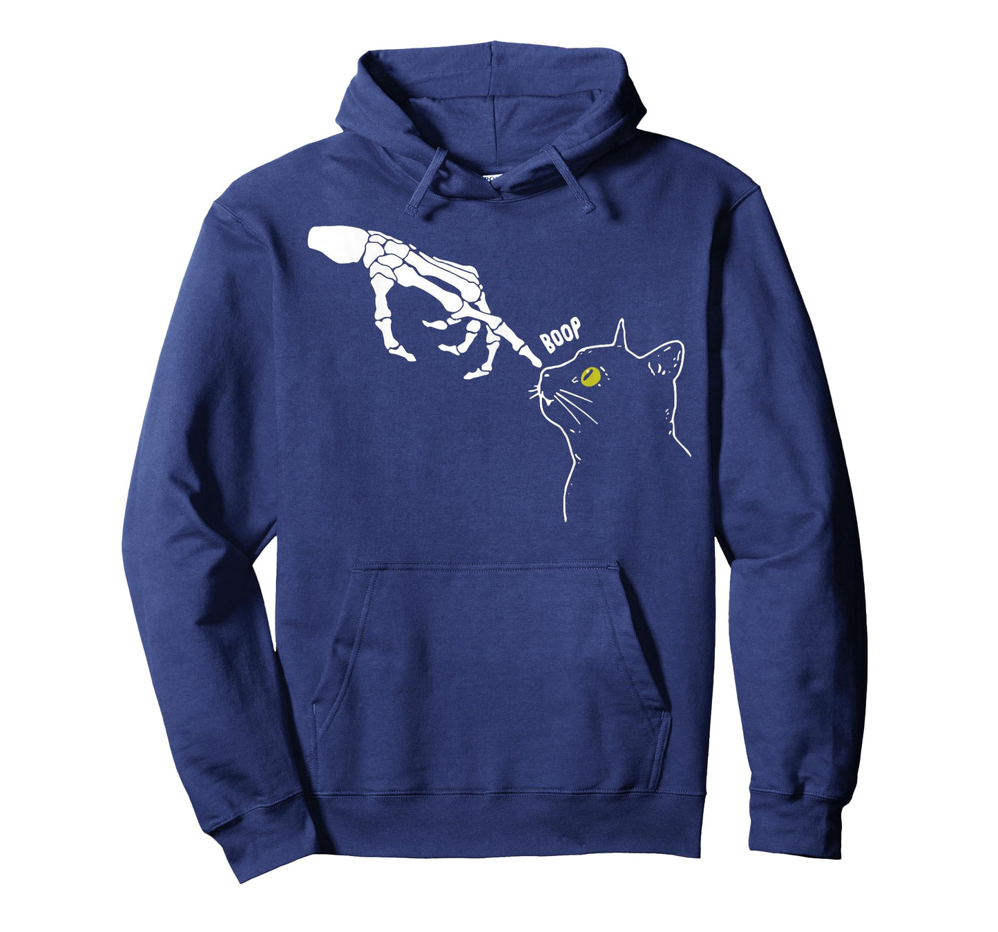 Halloween Skeleton Hand Cat Boop Funny Costume Cat Lovers T-Shirt