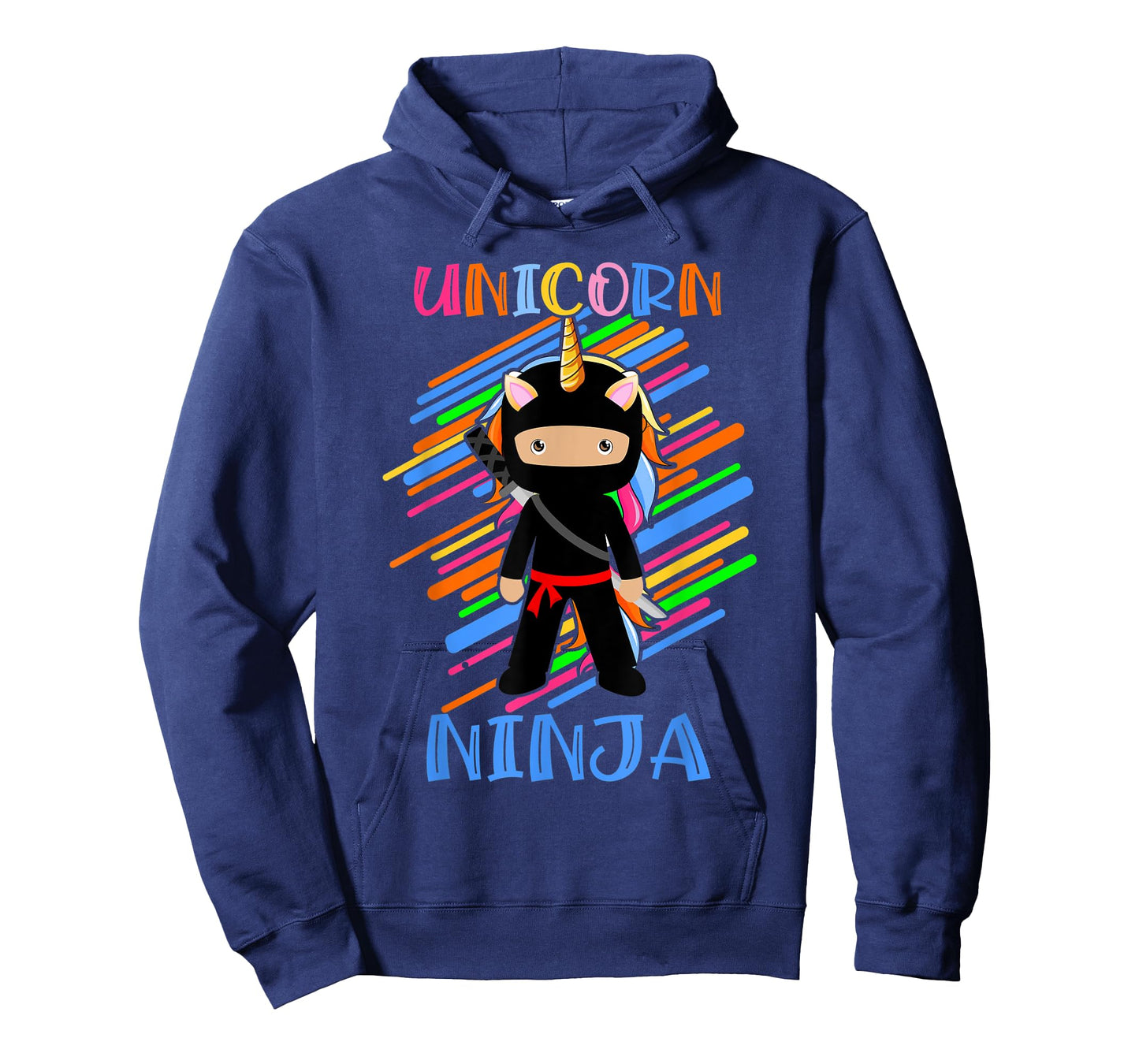Cute Unicorn Ninja Rainbow Fighter Lover Boys Girls Kids T-Shirt