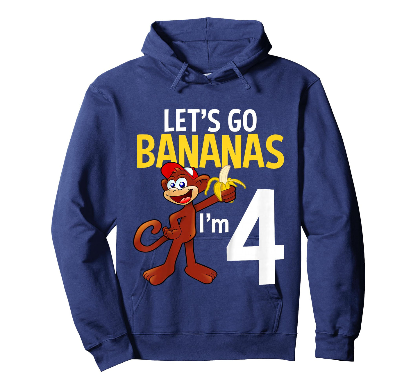 4 Year Old Monkey Birthday Party Zoo Animal Theme 4th Gift T-Shirt