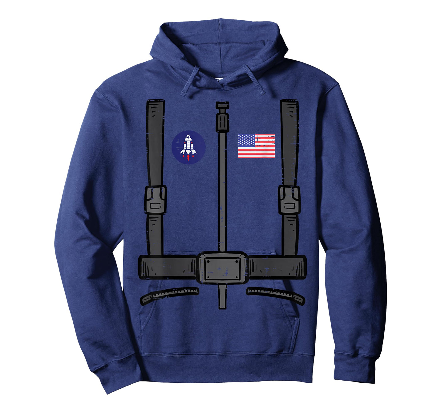 US Astronaut Costume Space Suit Galaxy Men Women Boys Kids T-Shirt