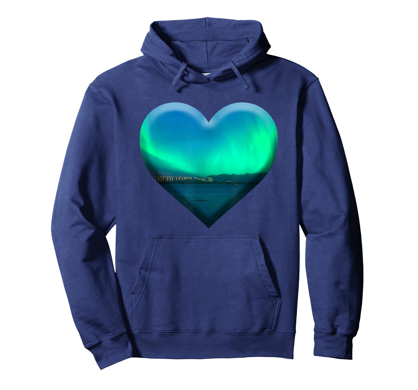 Northern Light Aurora Borealis Heart Shape Love Nature Sky T-Shirt