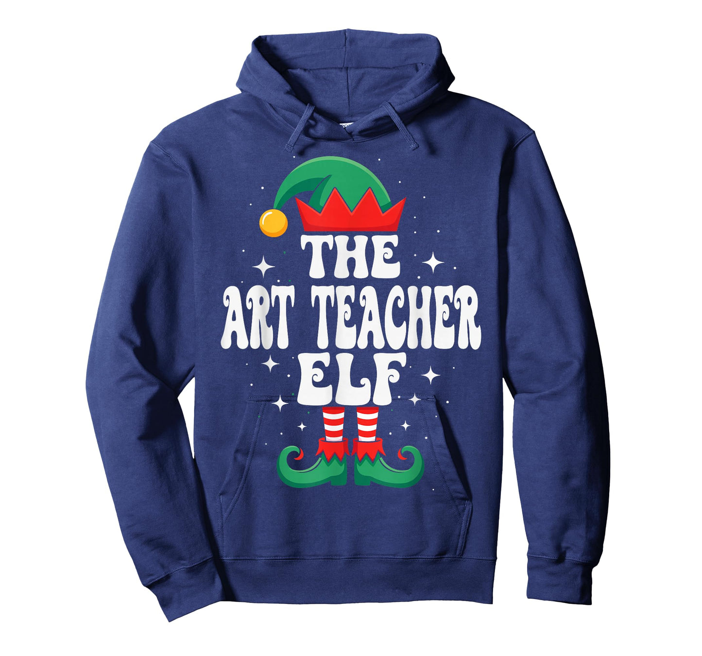 The Art Teacher Elf Funny Christmas Matching Family Group T-Shirt