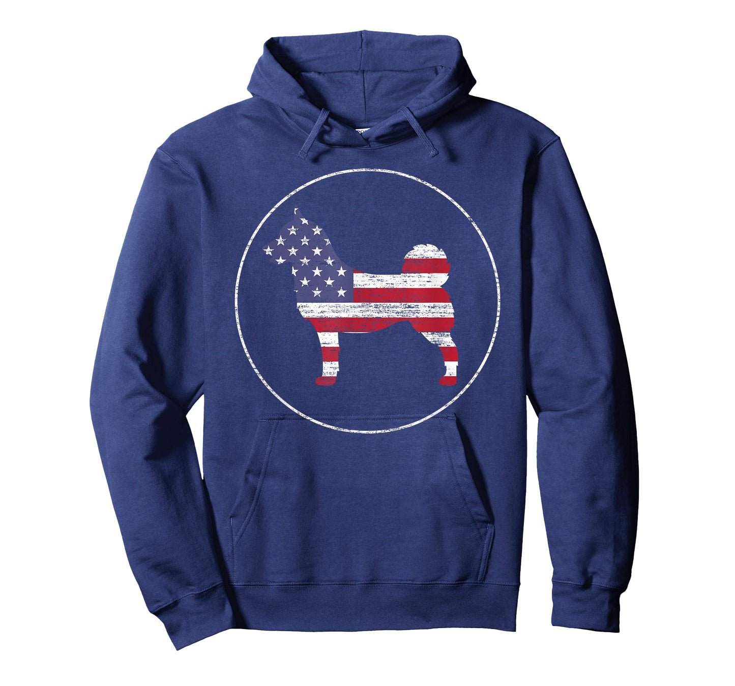 Norwegian Buhund American Flag Patriotic Dog Owner T-Shirt for Men Women